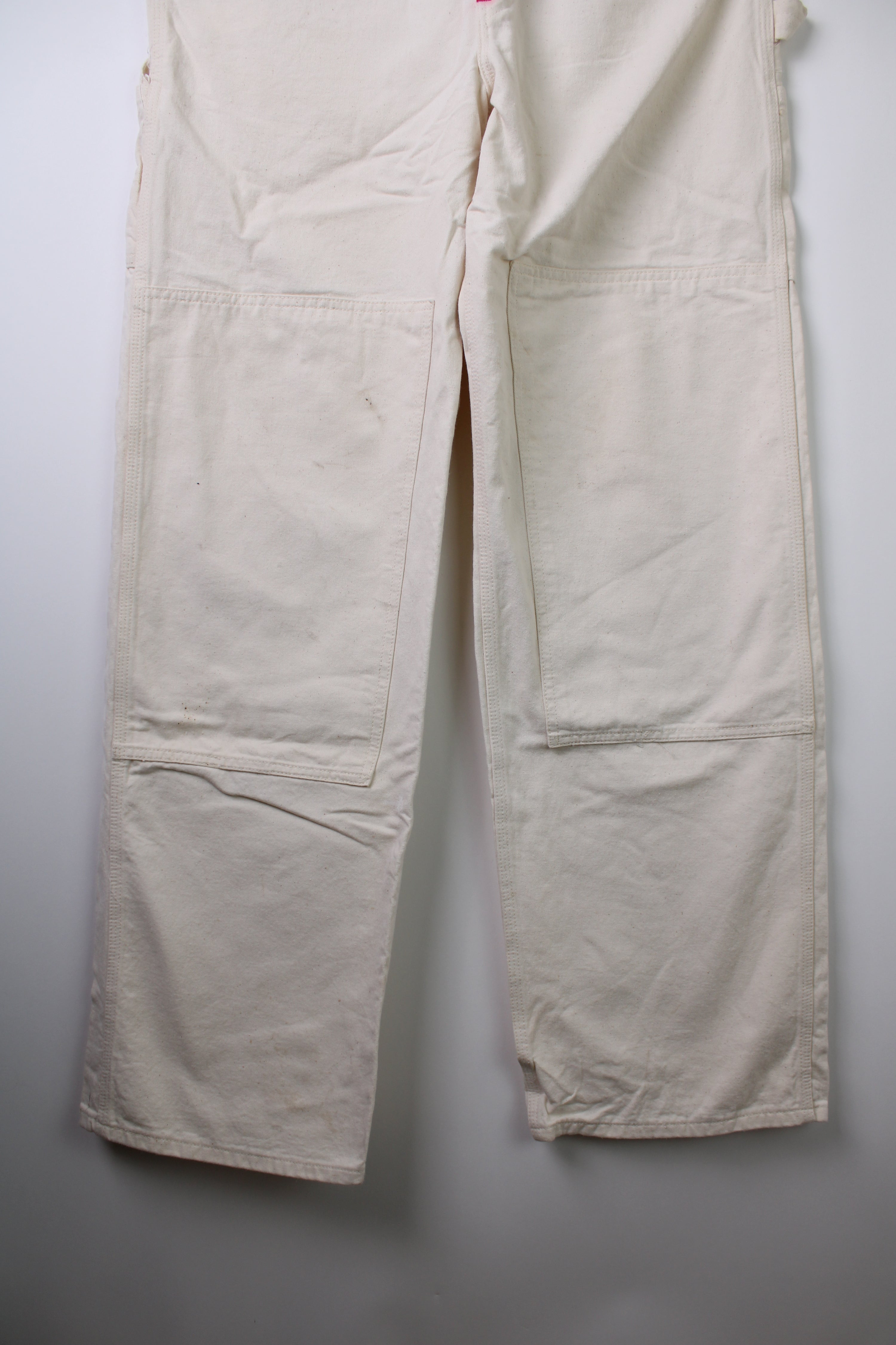 CARHARTT VINTAGE DUNGAREE OVERALL 1990S WHITE - 34X34