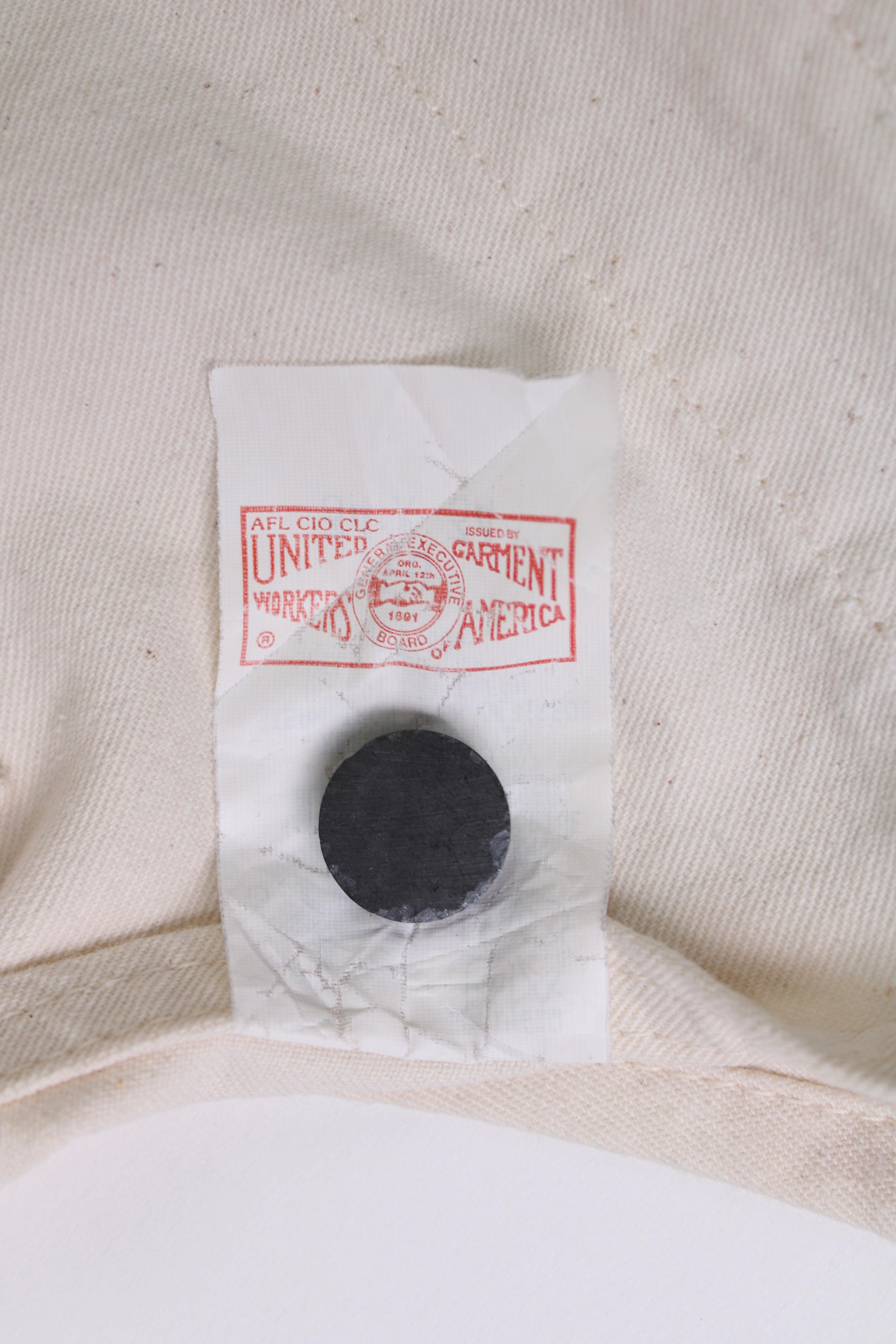 CARHARTT VINTAGE DUNGAREE OVERALL 1990S WHITE - 34X34