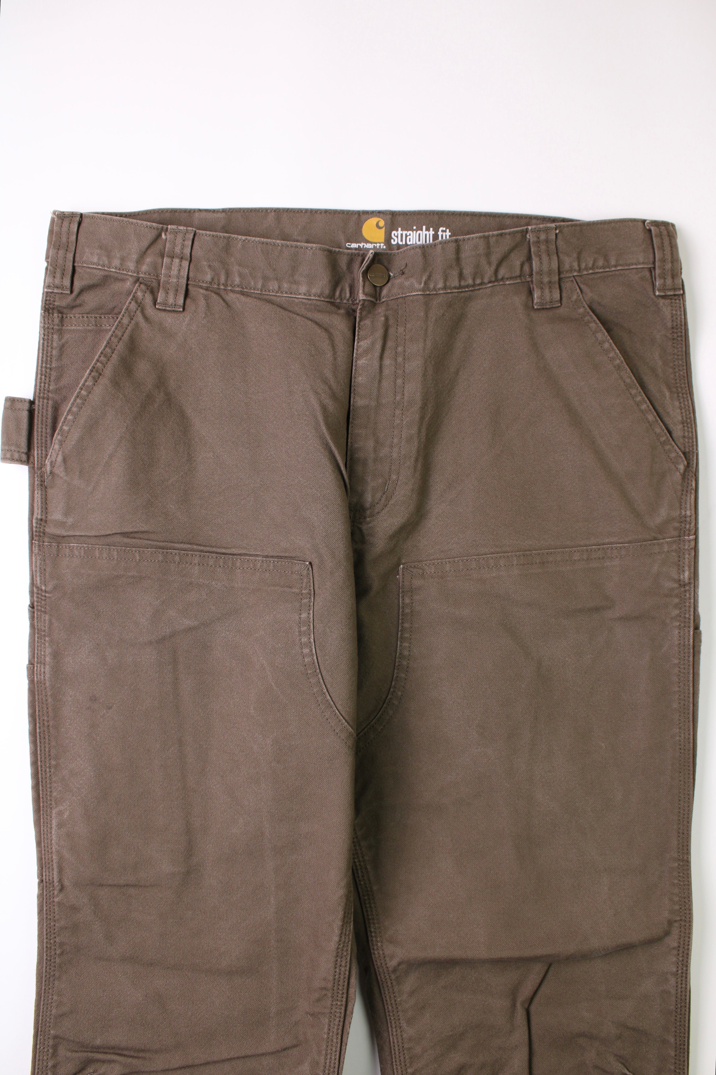 CARHARTT DOUBLE KNEE PANTS GREEN - 38X30