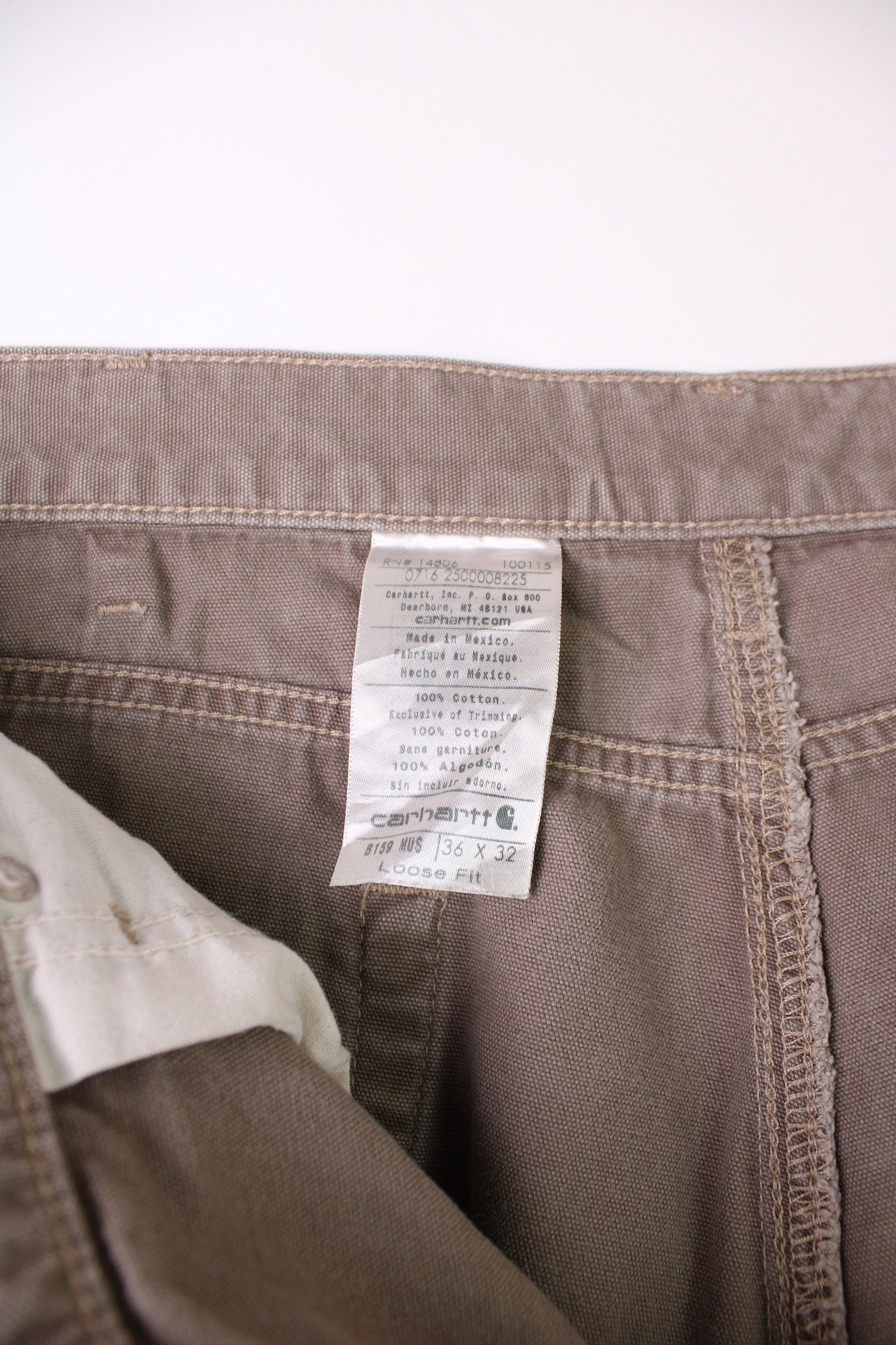 CARHARTT SINGLE KNEE LIGHT BROWN - 36X32