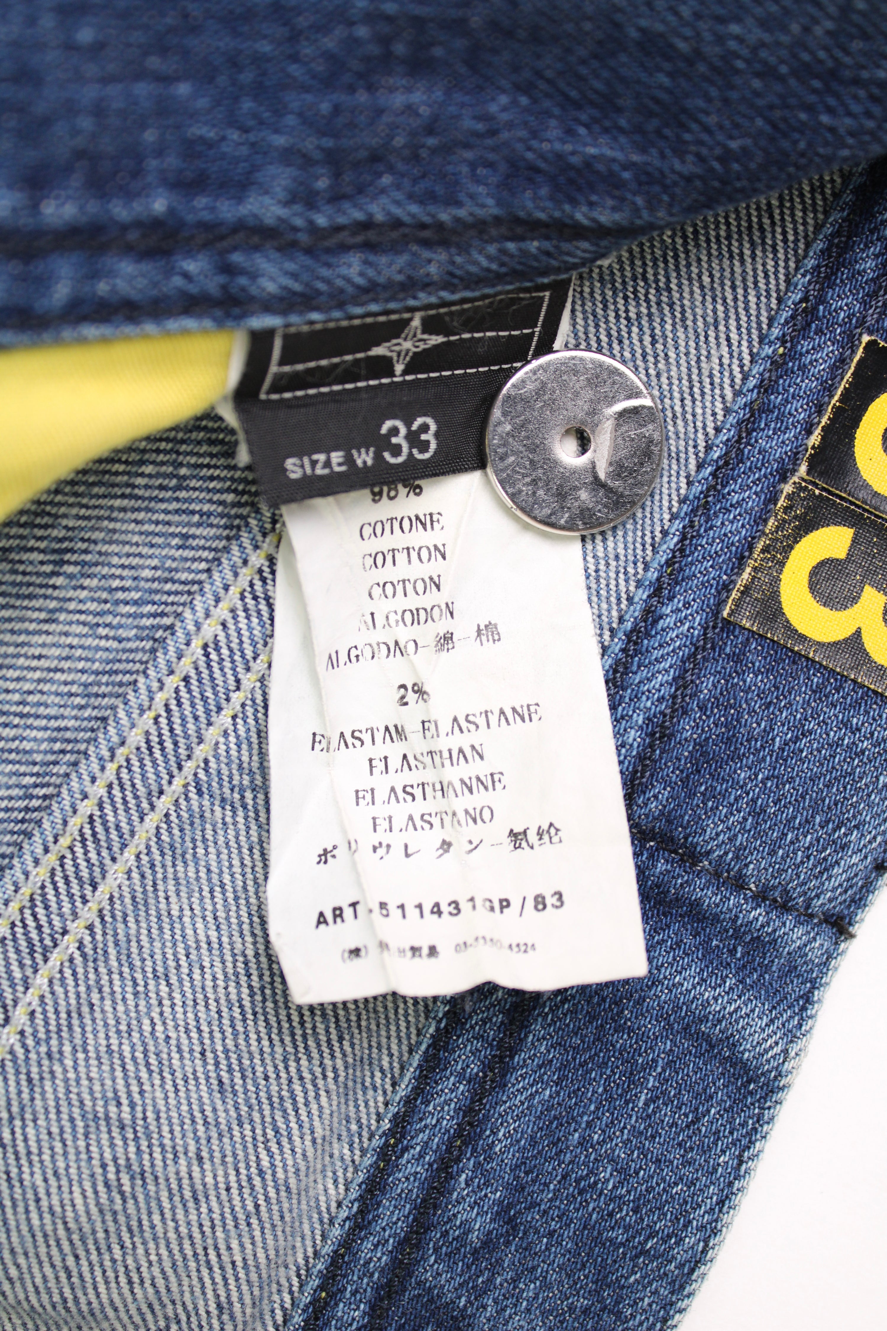 STONE ISLAND DENIMS JEANS BLUE - 33