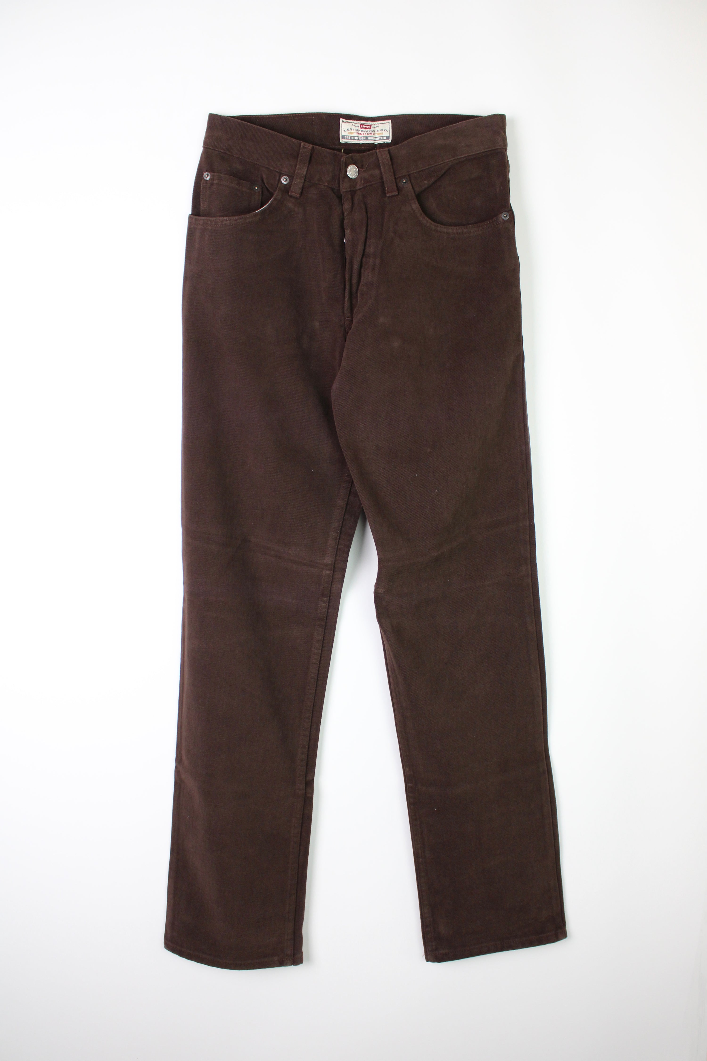 LEVIS 440 COTTON PANTS BROWN MADE IN ITALY