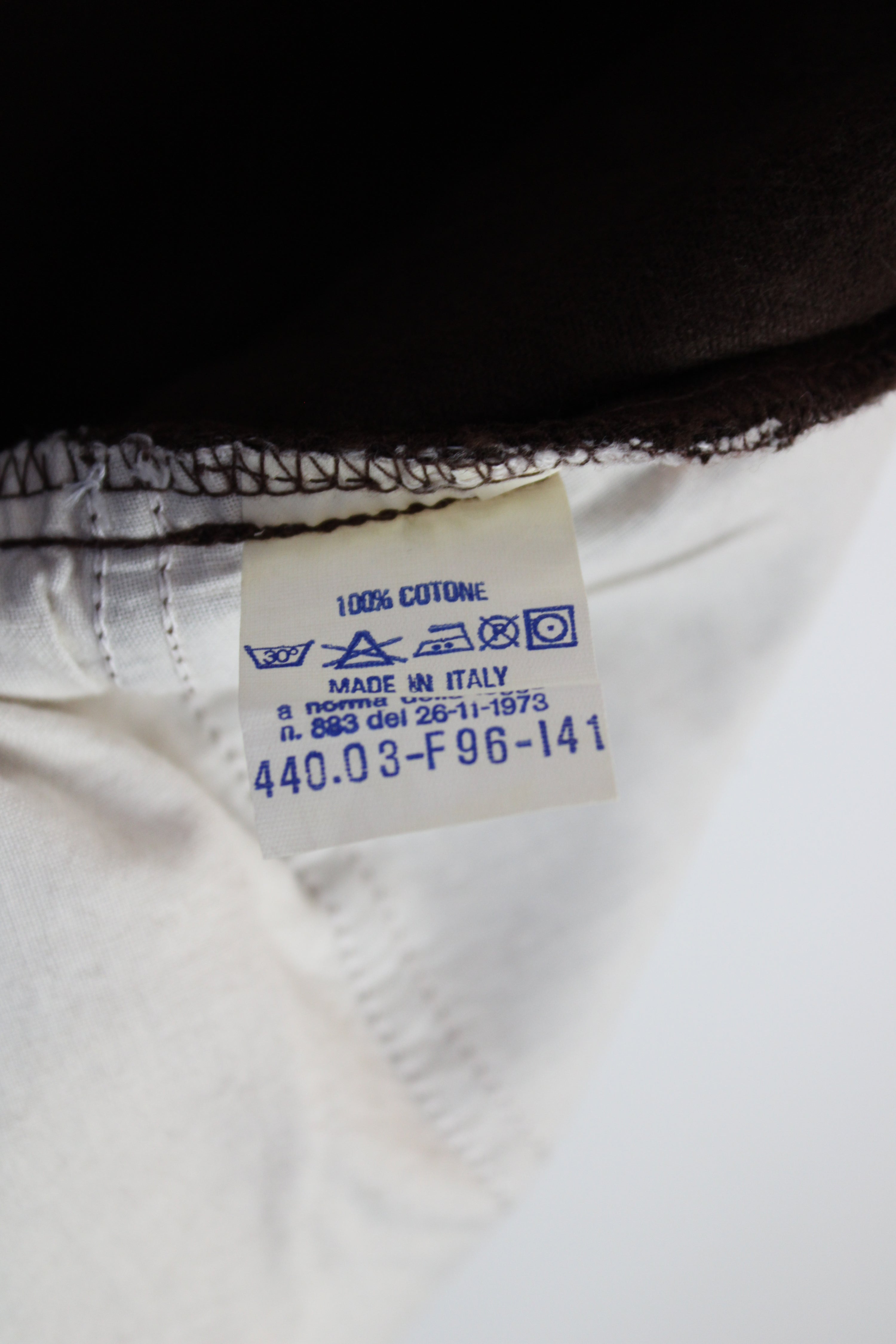 LEVIS 440 COTTON PANTS BROWN MADE IN ITALY