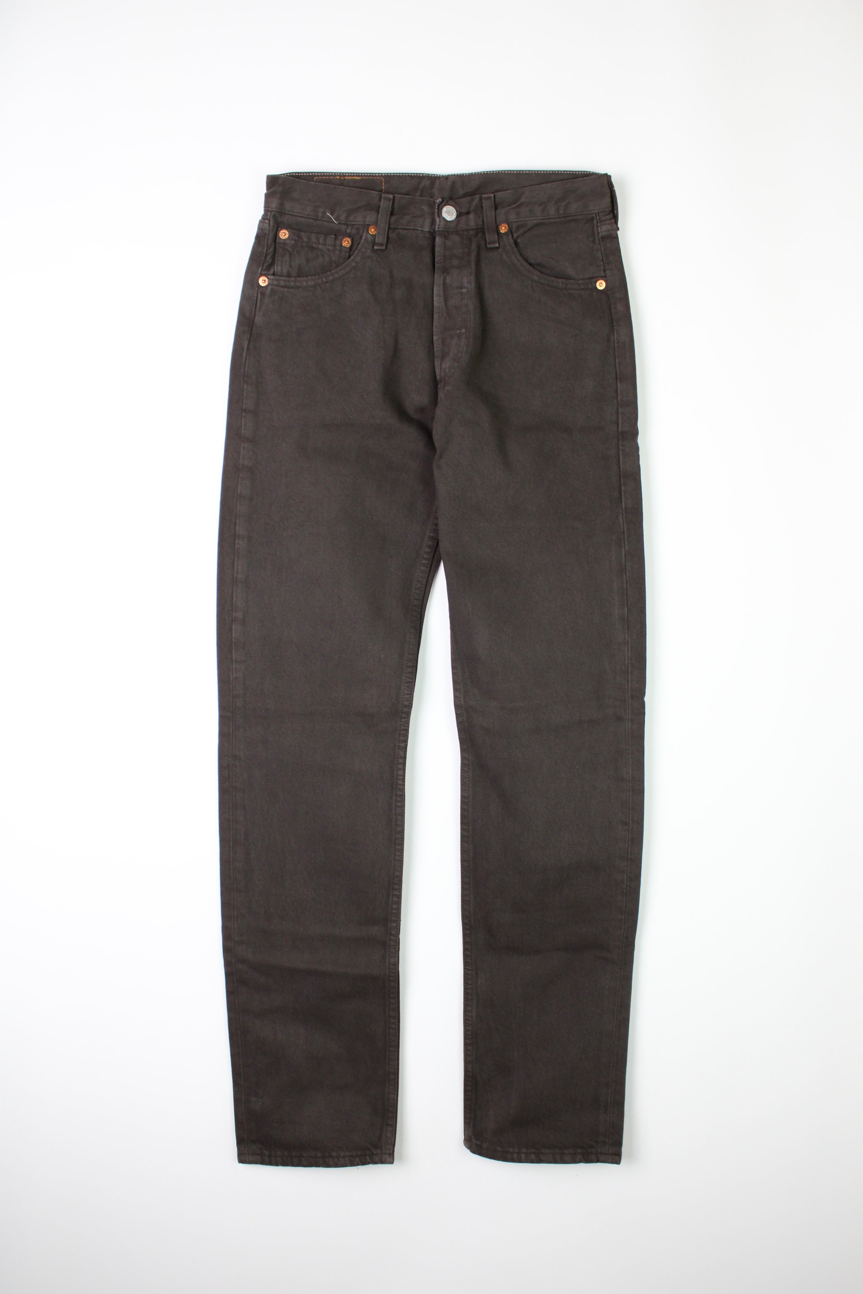 LEVIS 501 JEANS BROWN DENIM MADE IN USA - W29