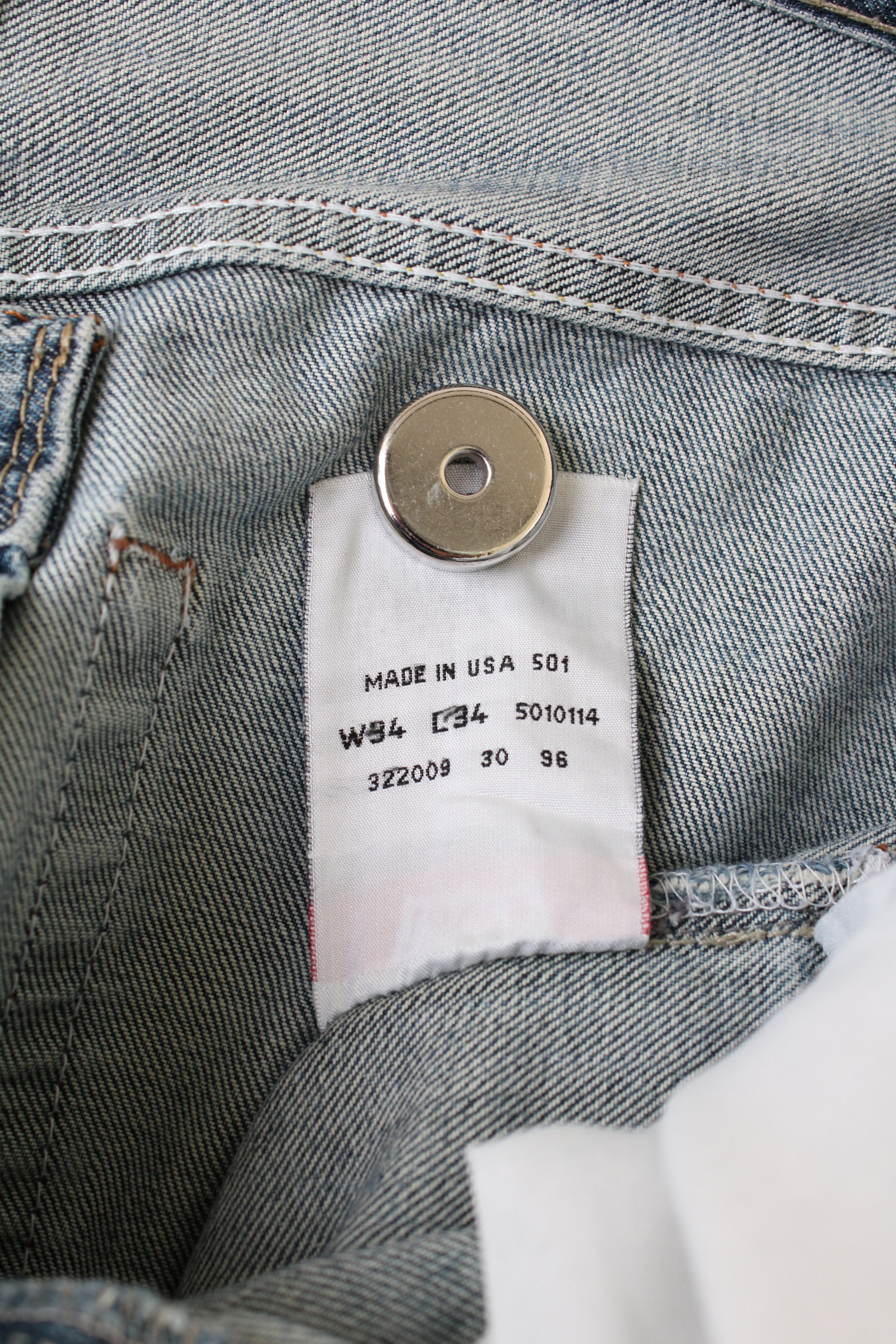 LEVIS 501 VINTAGE JEANS MADE IN USA - W34