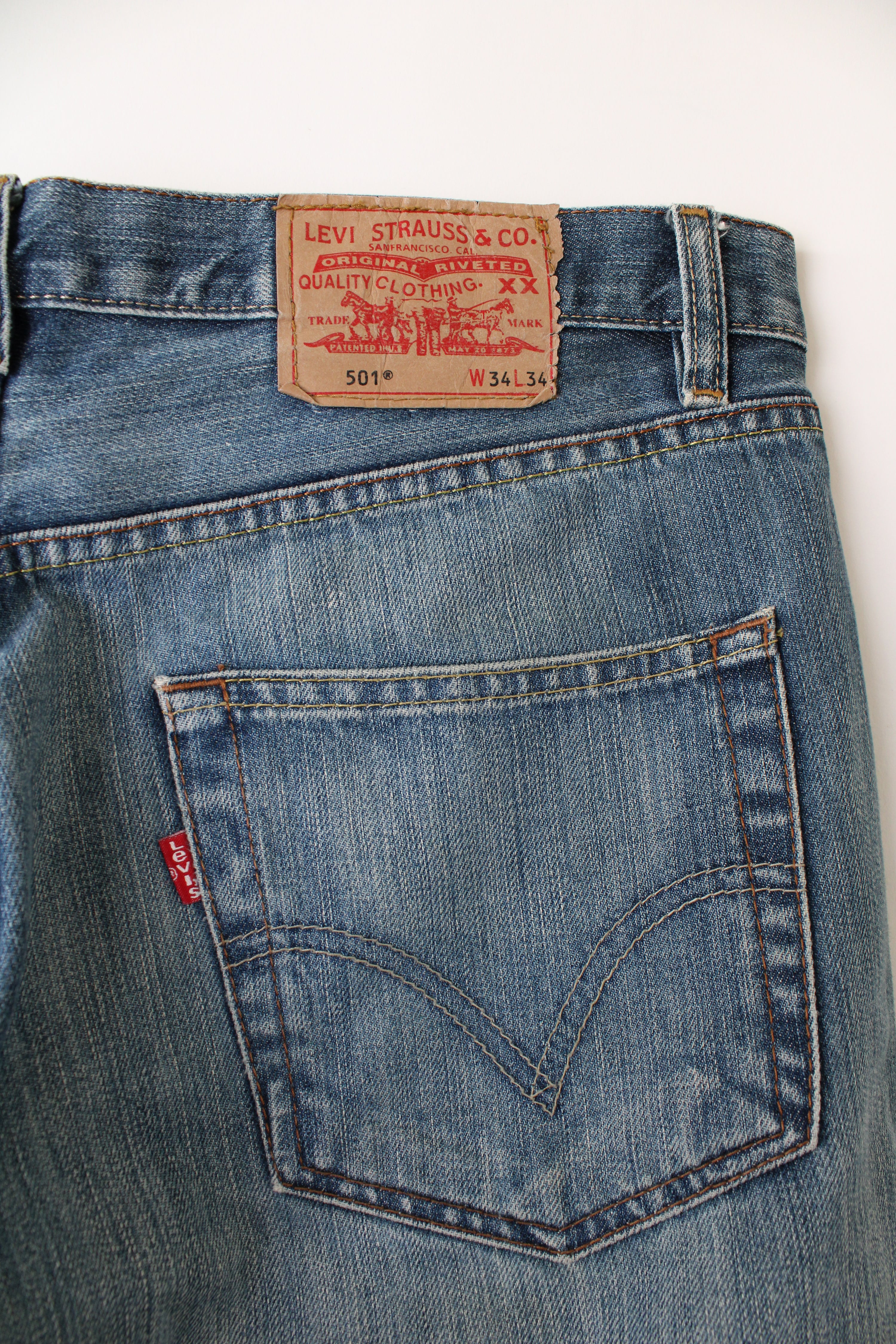 LEVIS 501 VINTAGE JEANS MADE IN USA - W34
