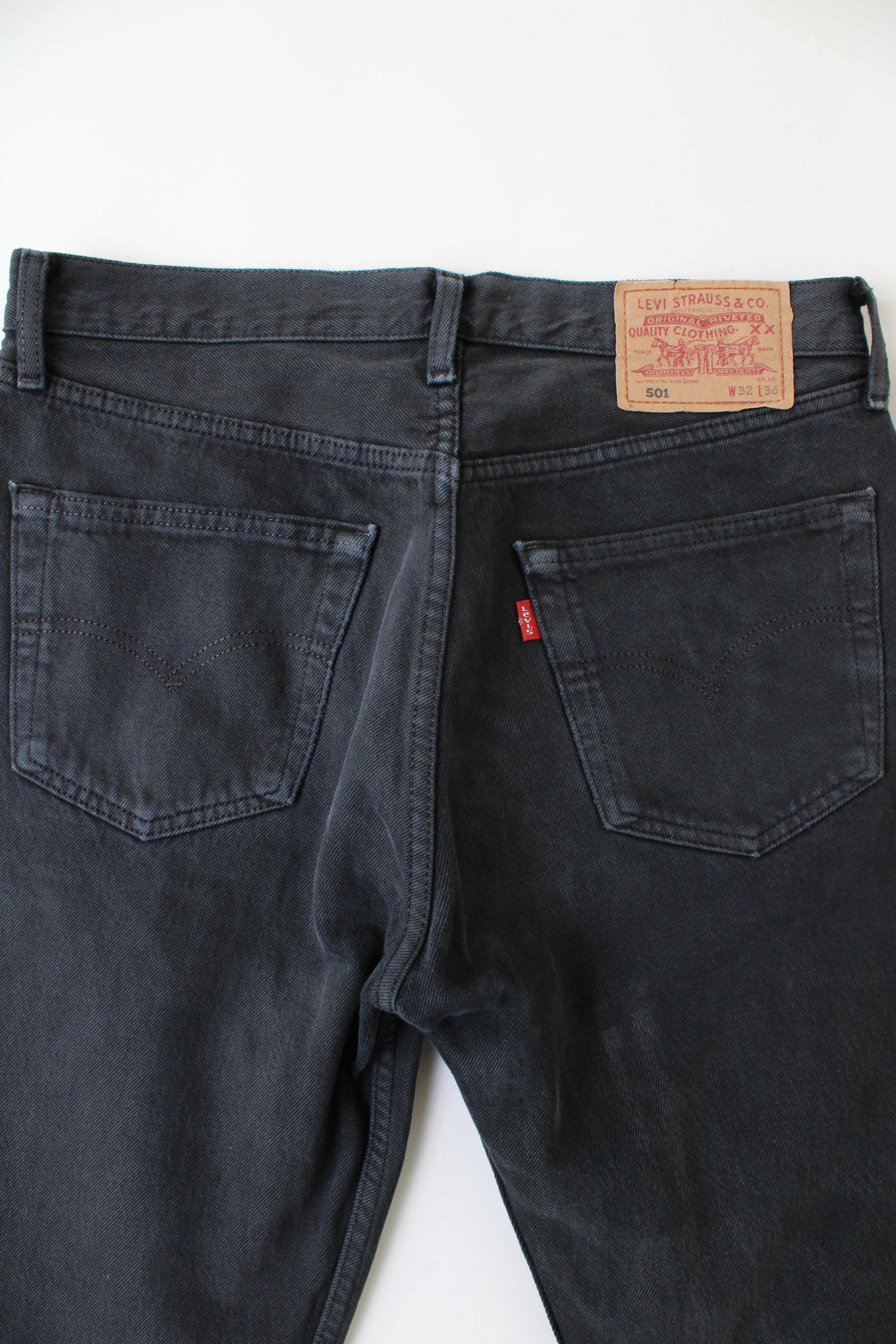LEVIS 501 VINTAGE JEANS BLACK - W32