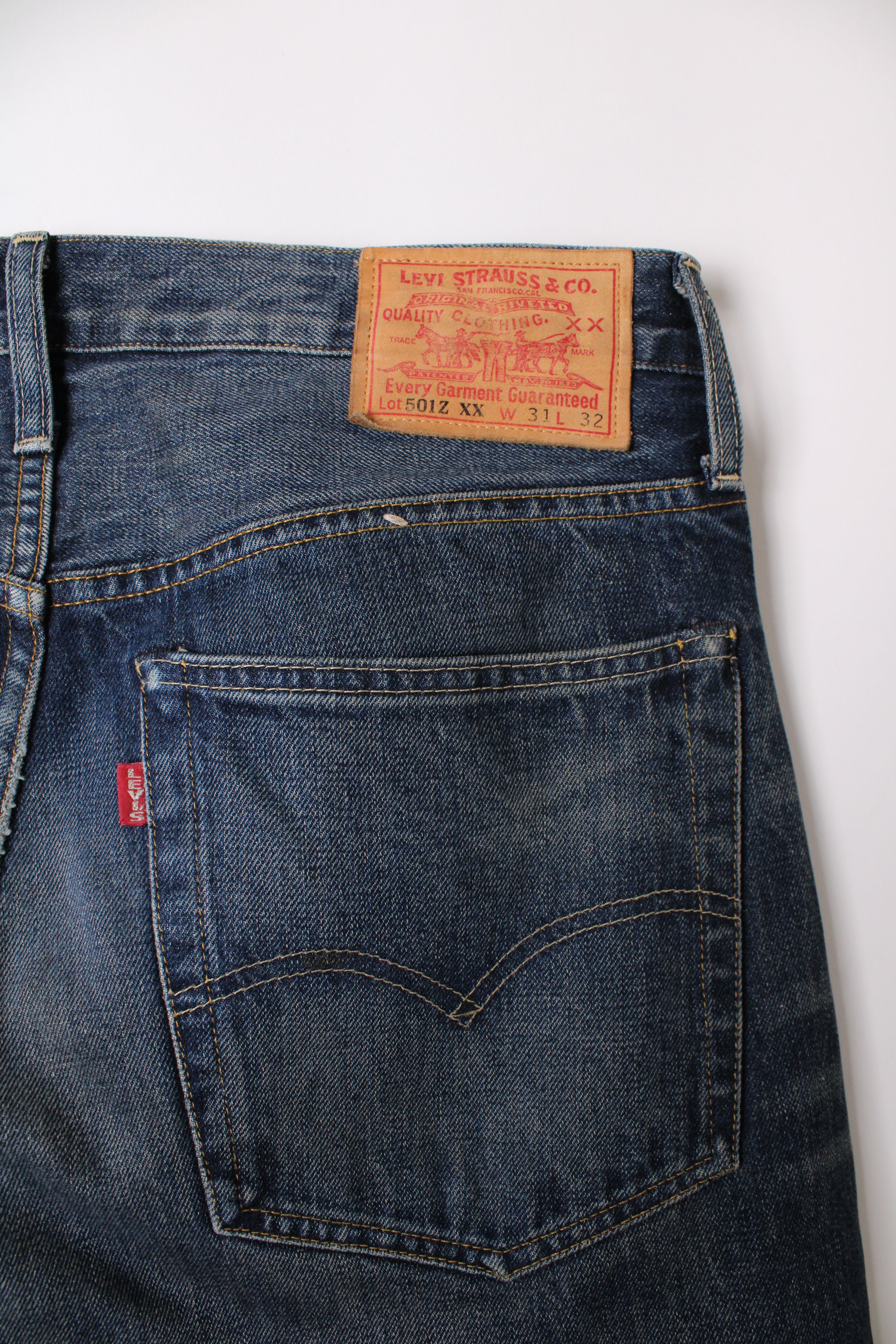 LEVIS VINTAGE 501Z XX SELVEDGE DENIM VTG BIG E - W31
