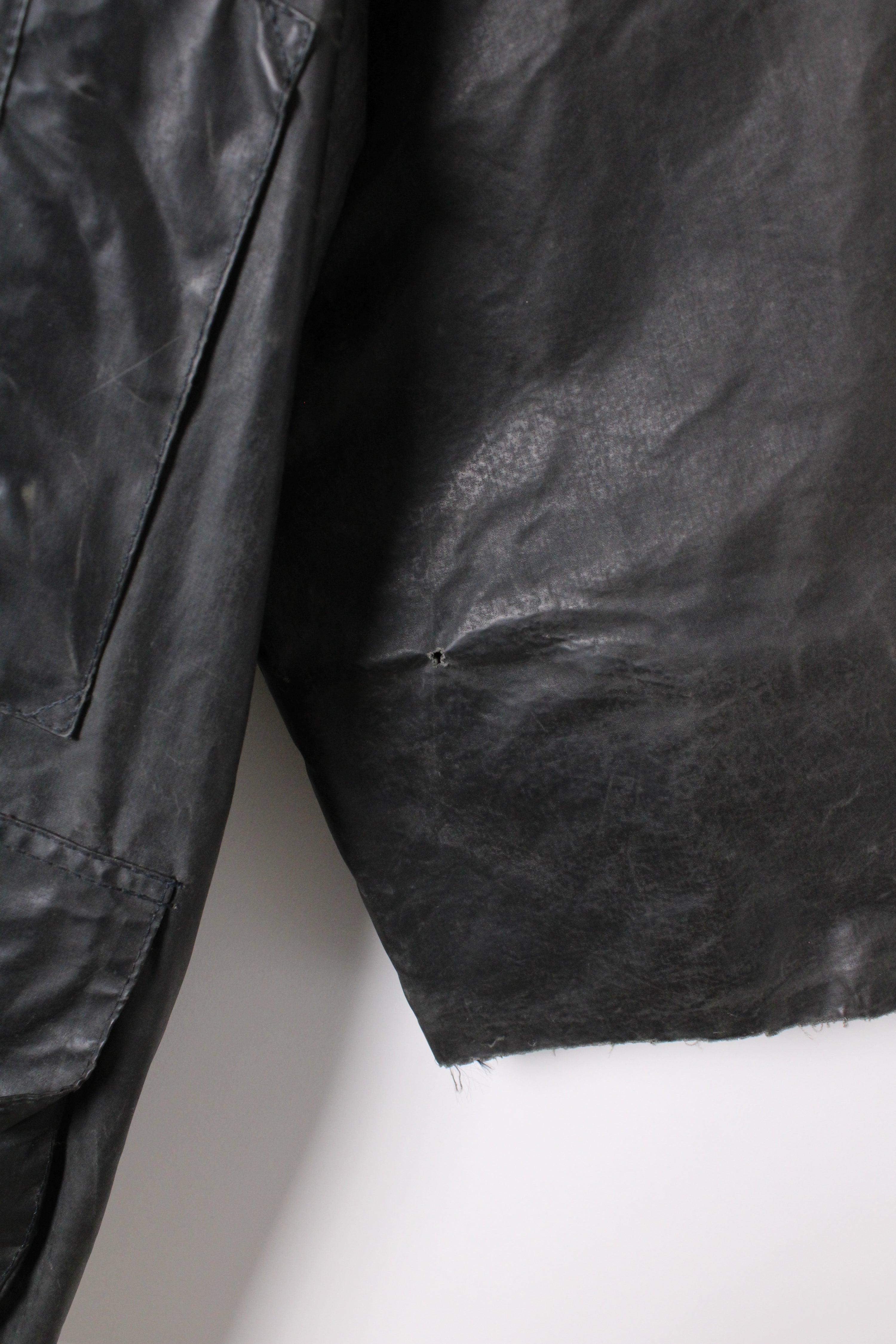 BARBOUR BEAUFORT WAXED JACKET BLUE - M/L