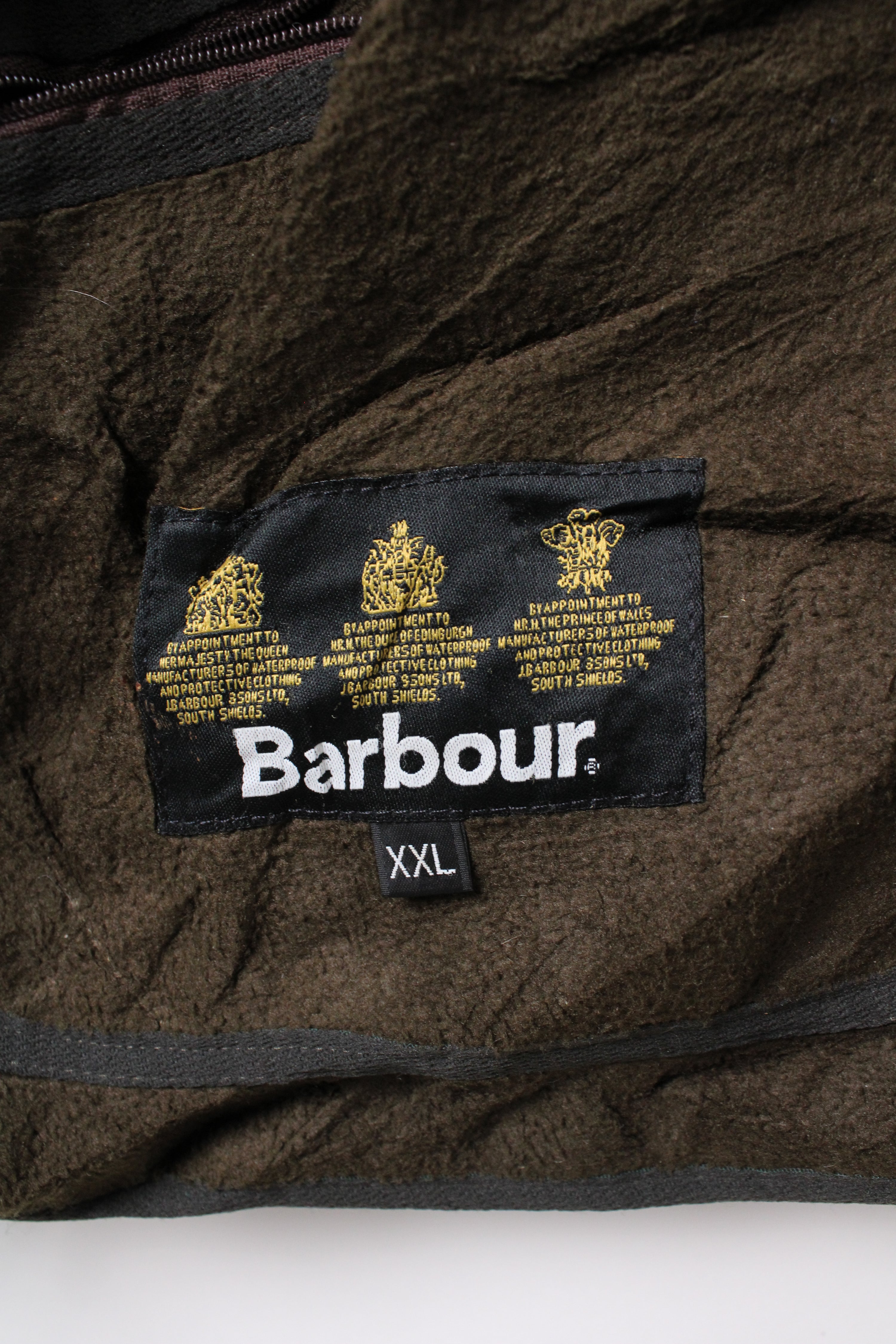 BARBOUR QUILTED JACKET POLARQUILT BROWN - XXL