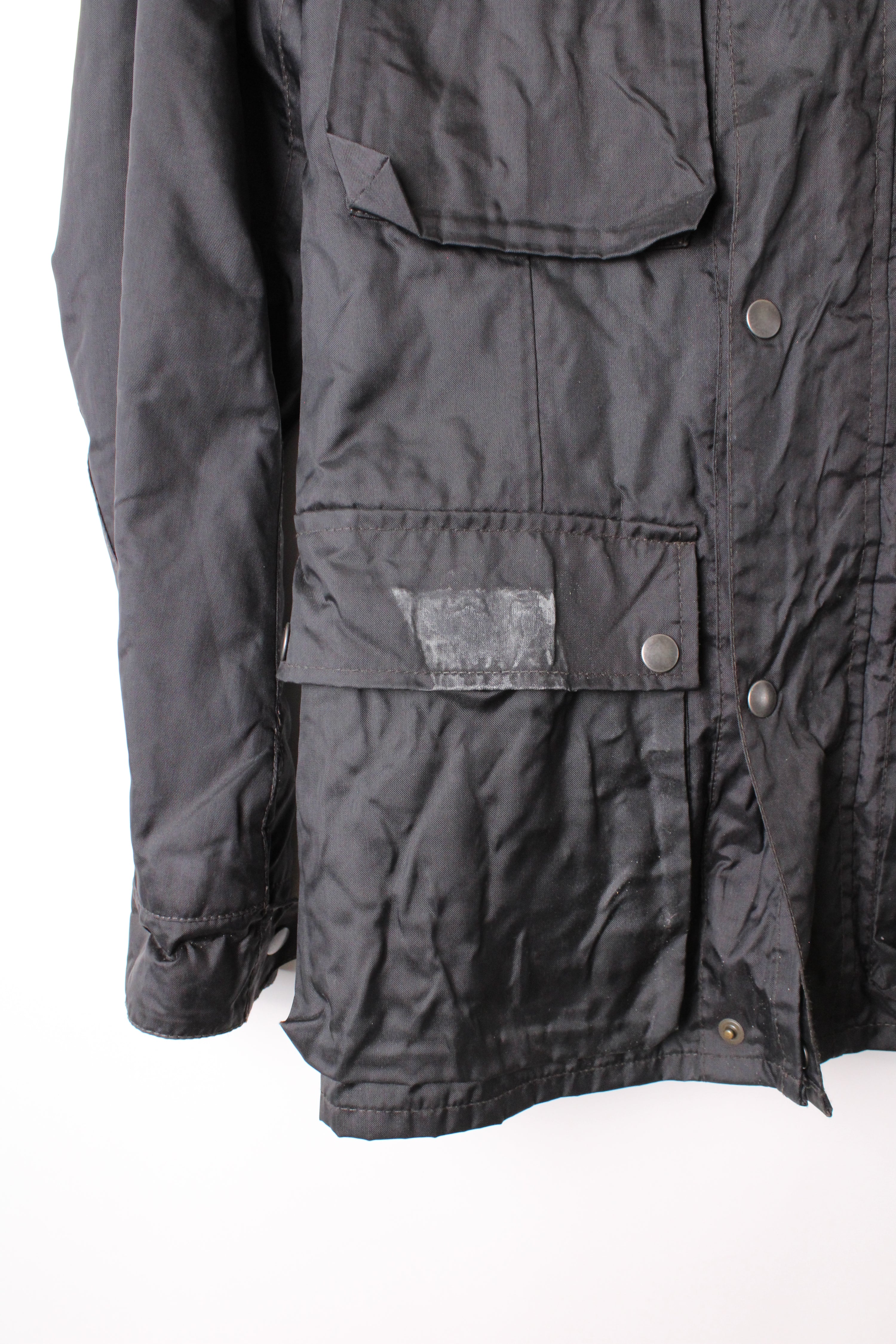 BELSTAFF RALLYMASTER NYLON JACKET BLACK -  S/M
