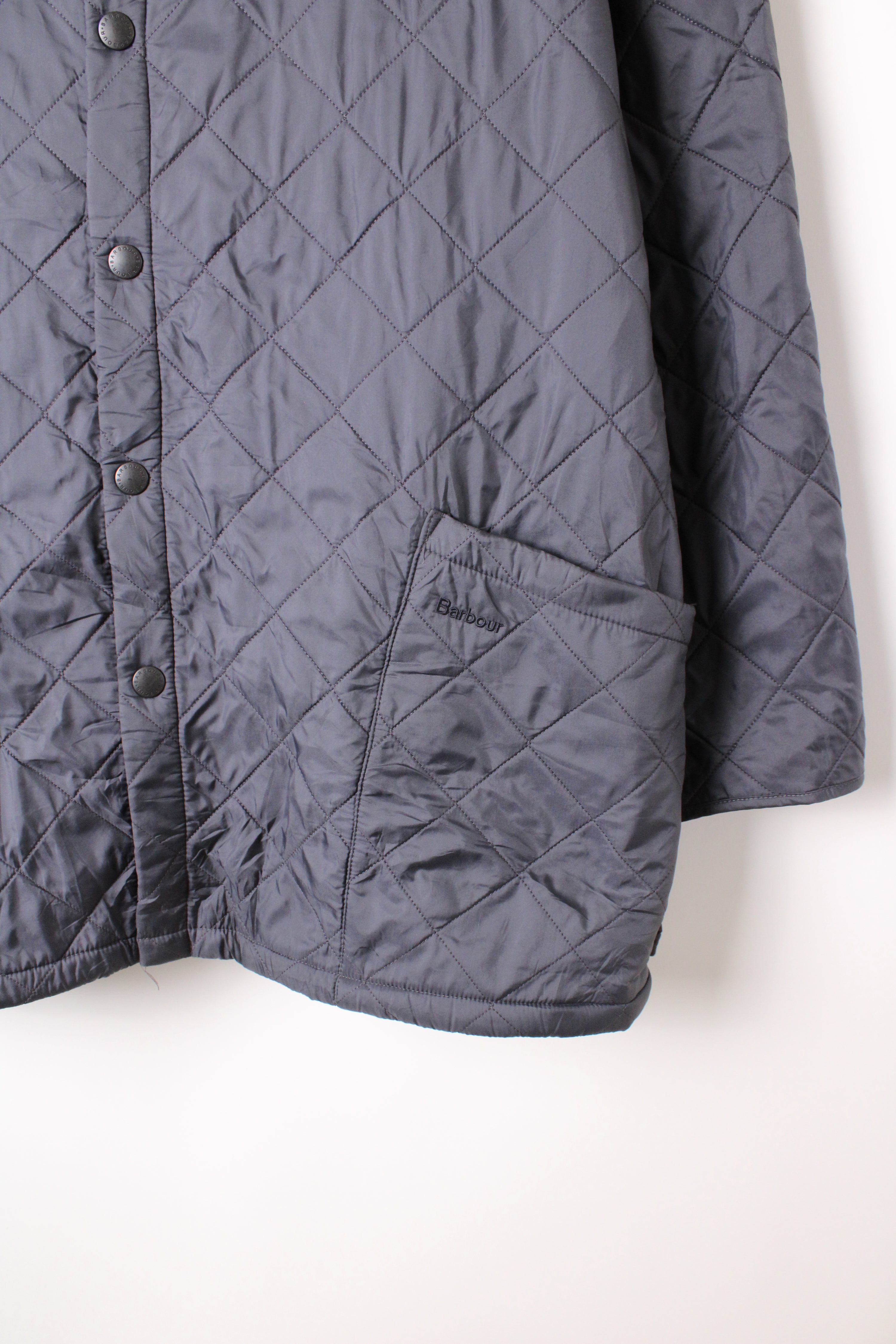 BARBOUR QUILTED JACKET EYNSFORD BLUE - XXL