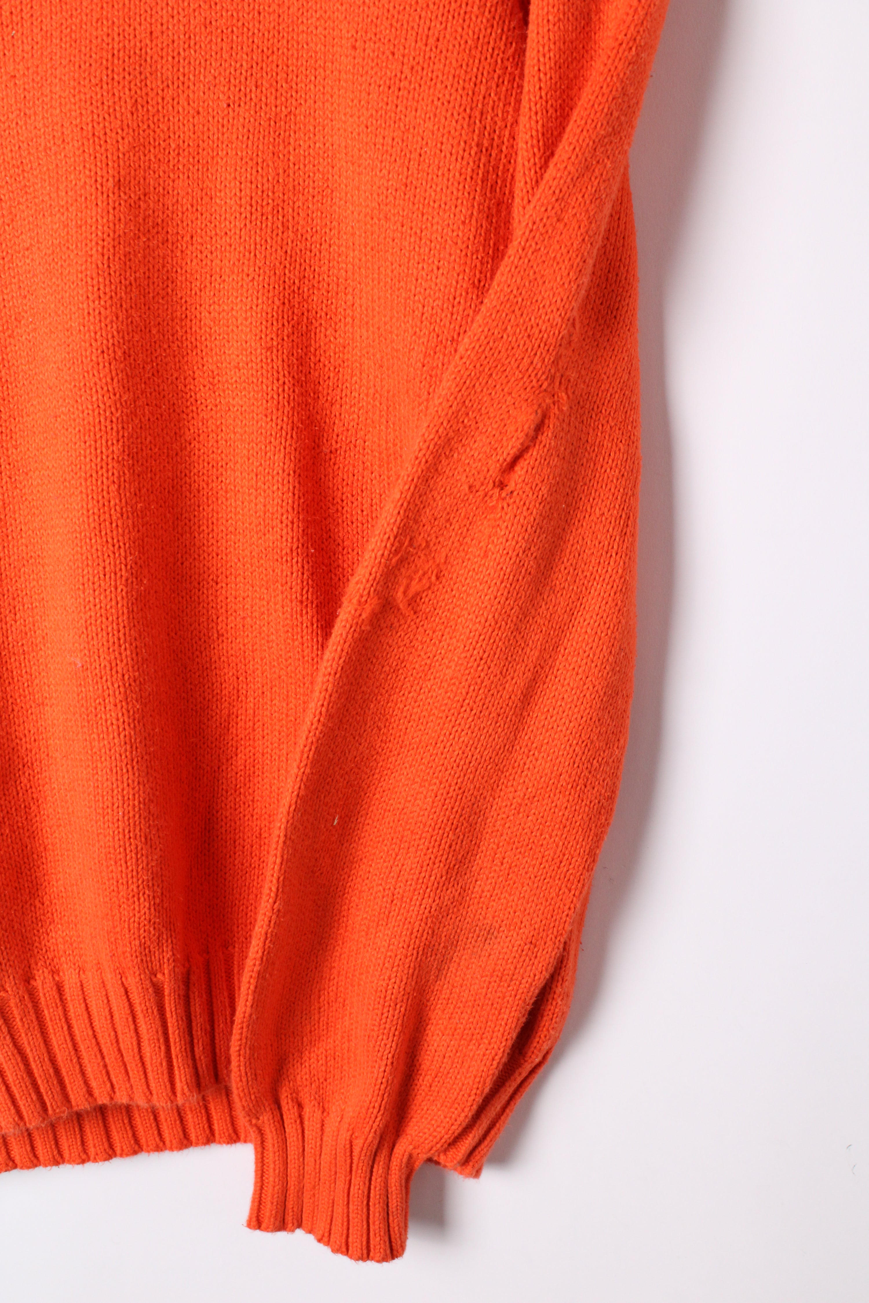 RALPH LAUREN SWEATER HEAVY COTTON ORANGE - M