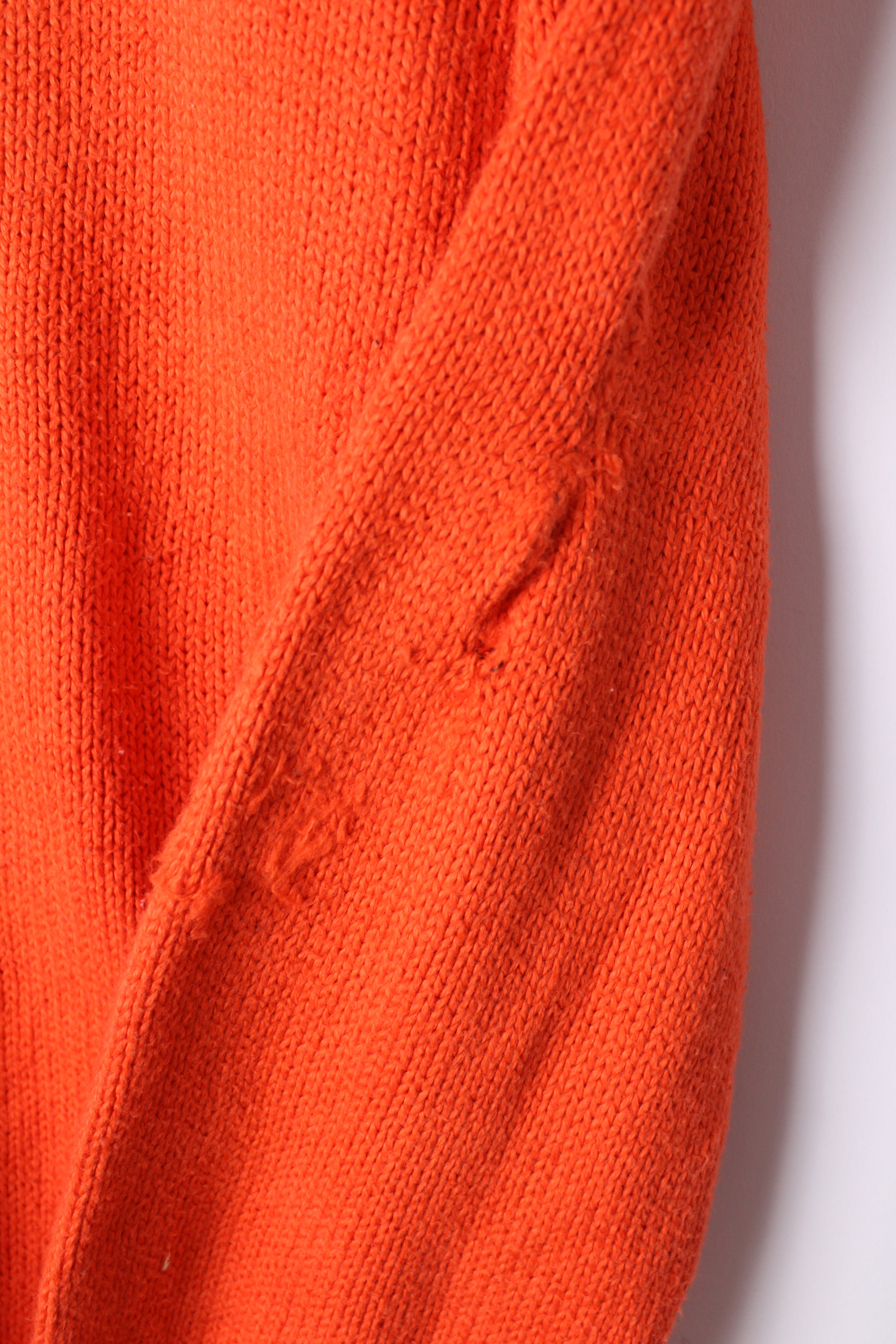 RALPH LAUREN SWEATER HEAVY COTTON ORANGE - M
