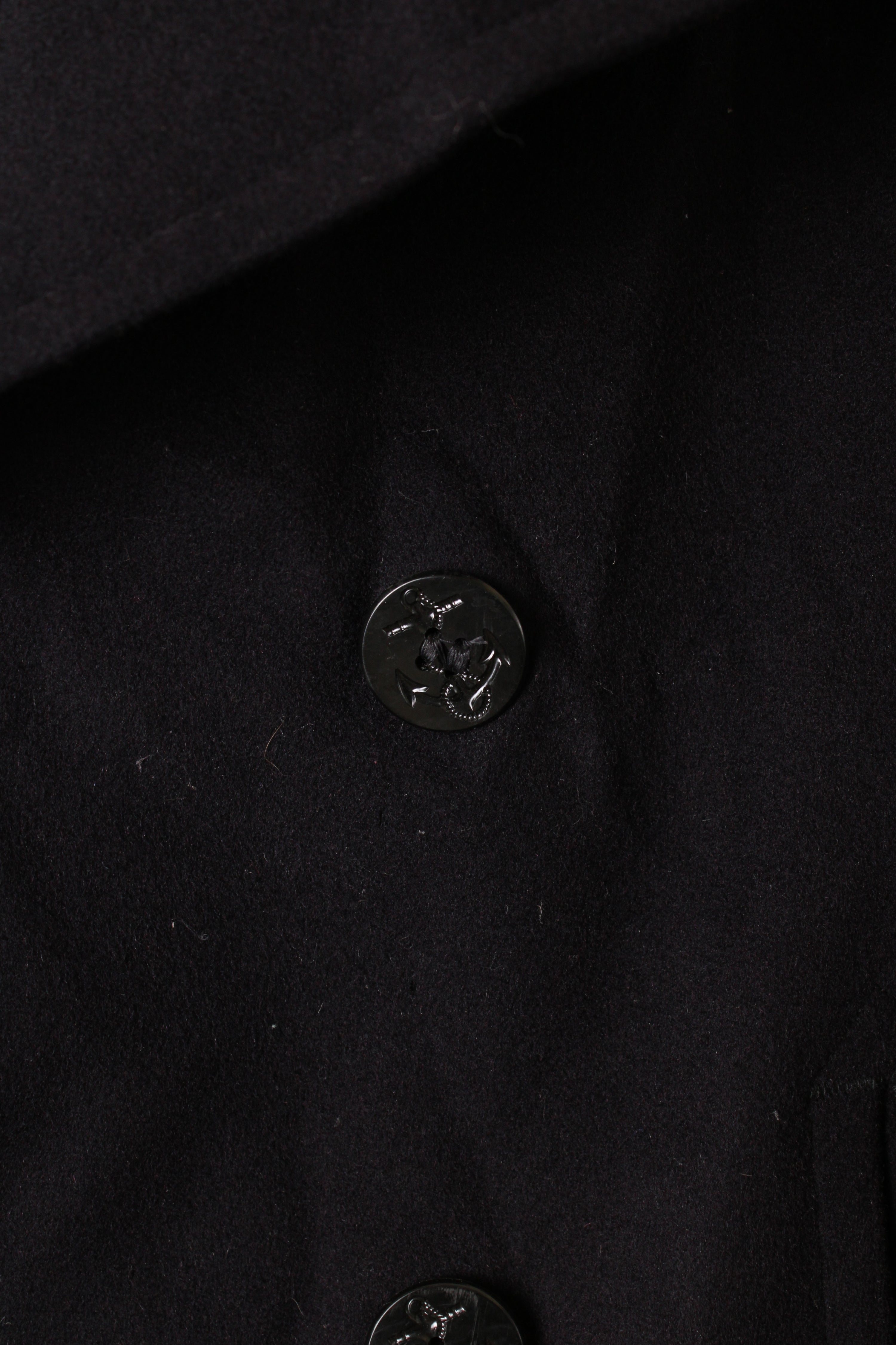 US NAVY VINTAGE PEA COAT NAVY BLUE - M/L
