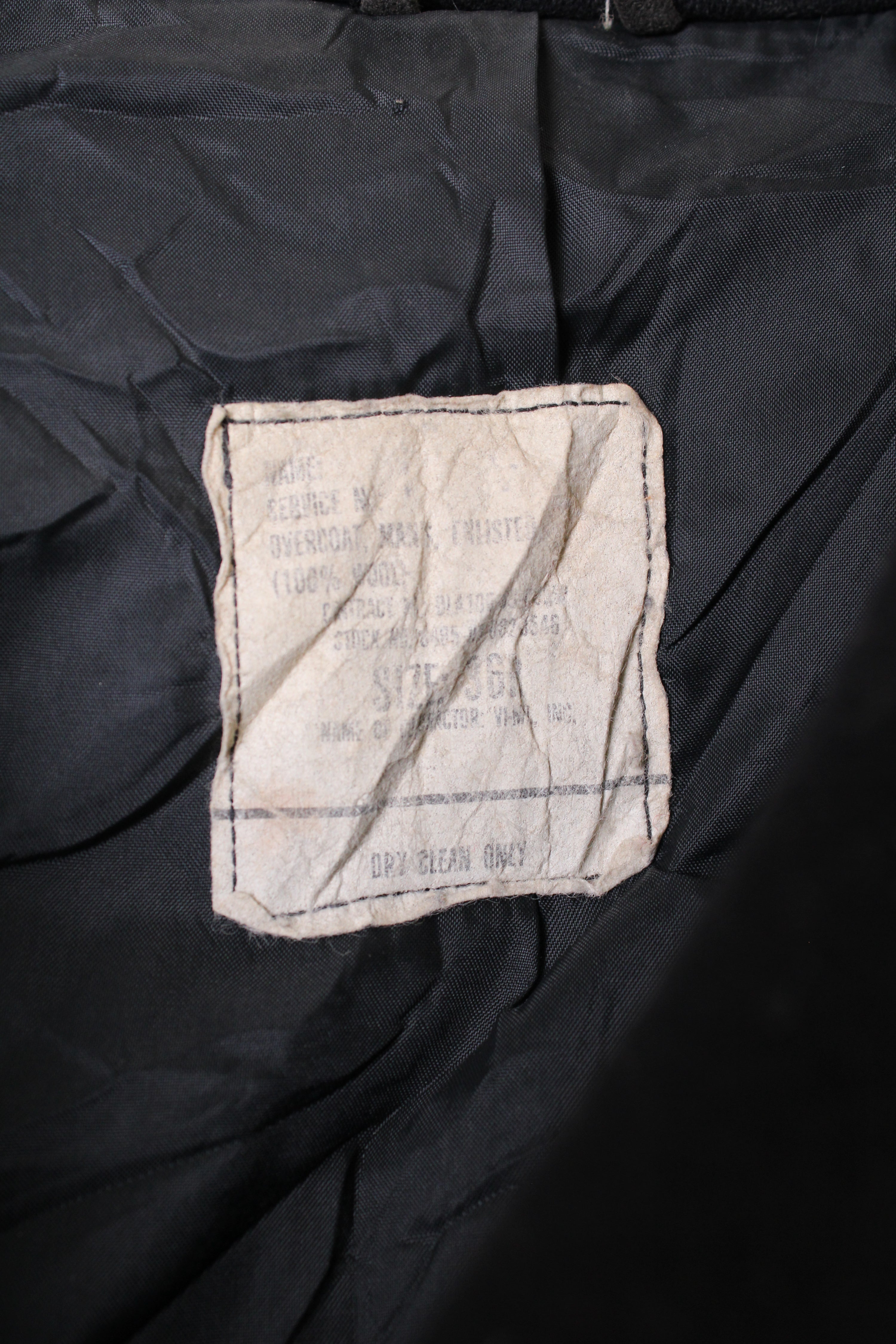 US NAVY VINTAGE PEA COAT NAVY BLUE - S/M