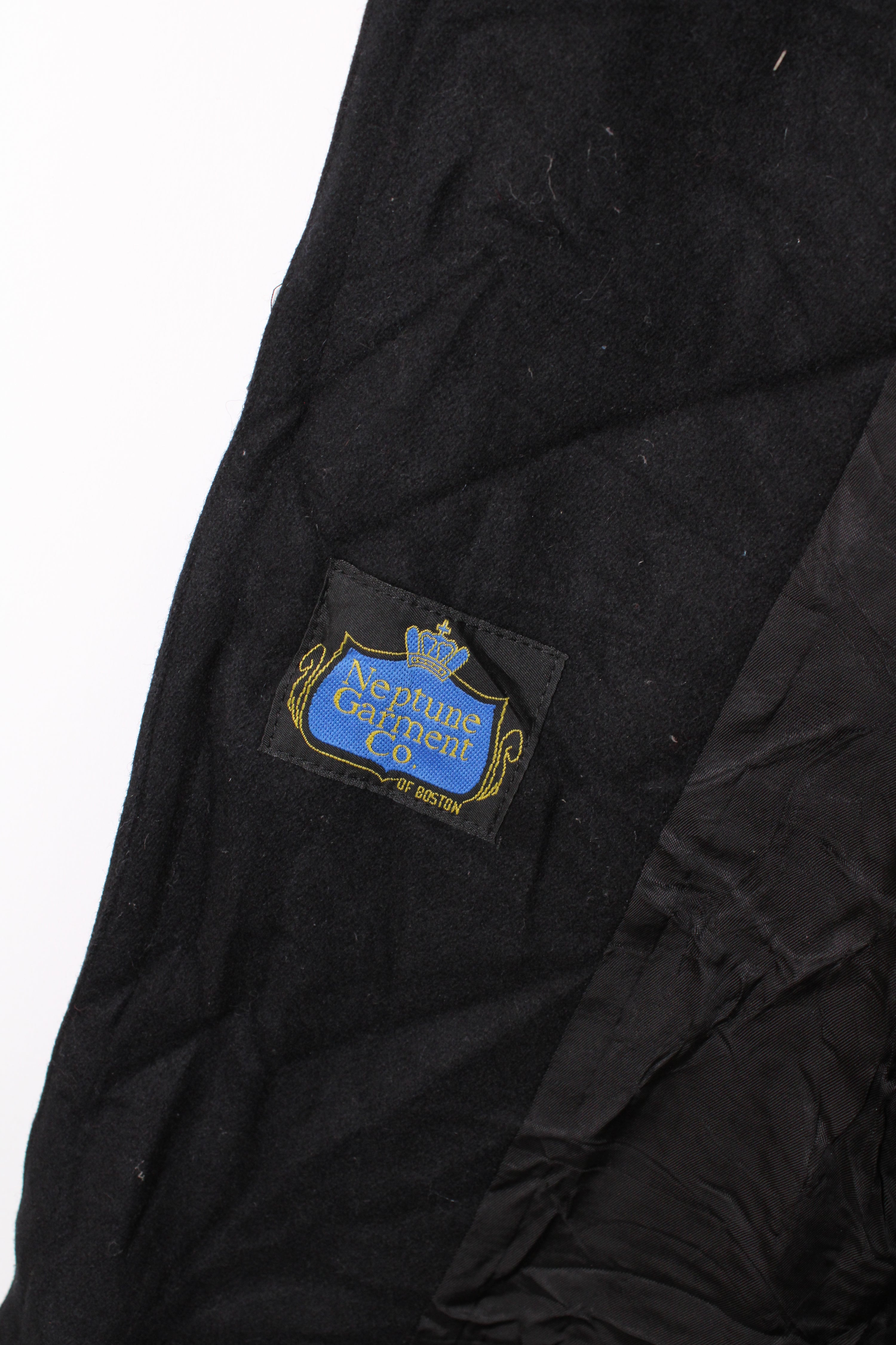 US NAVY VINTAGE PEA COAT BLACK - XS/S