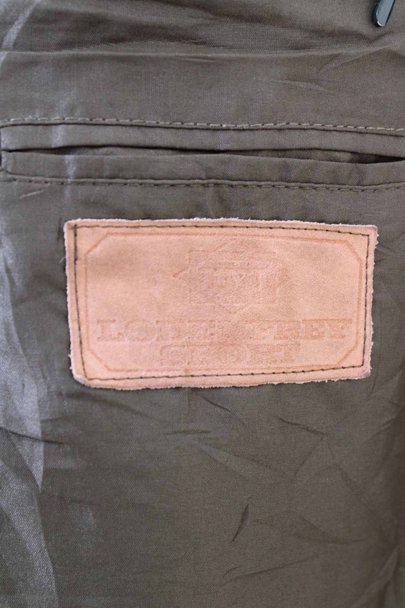 VINTAGE SUEDE BOMBER LEATHER LODEN SHORT JACKET DARK GREEN - M/L