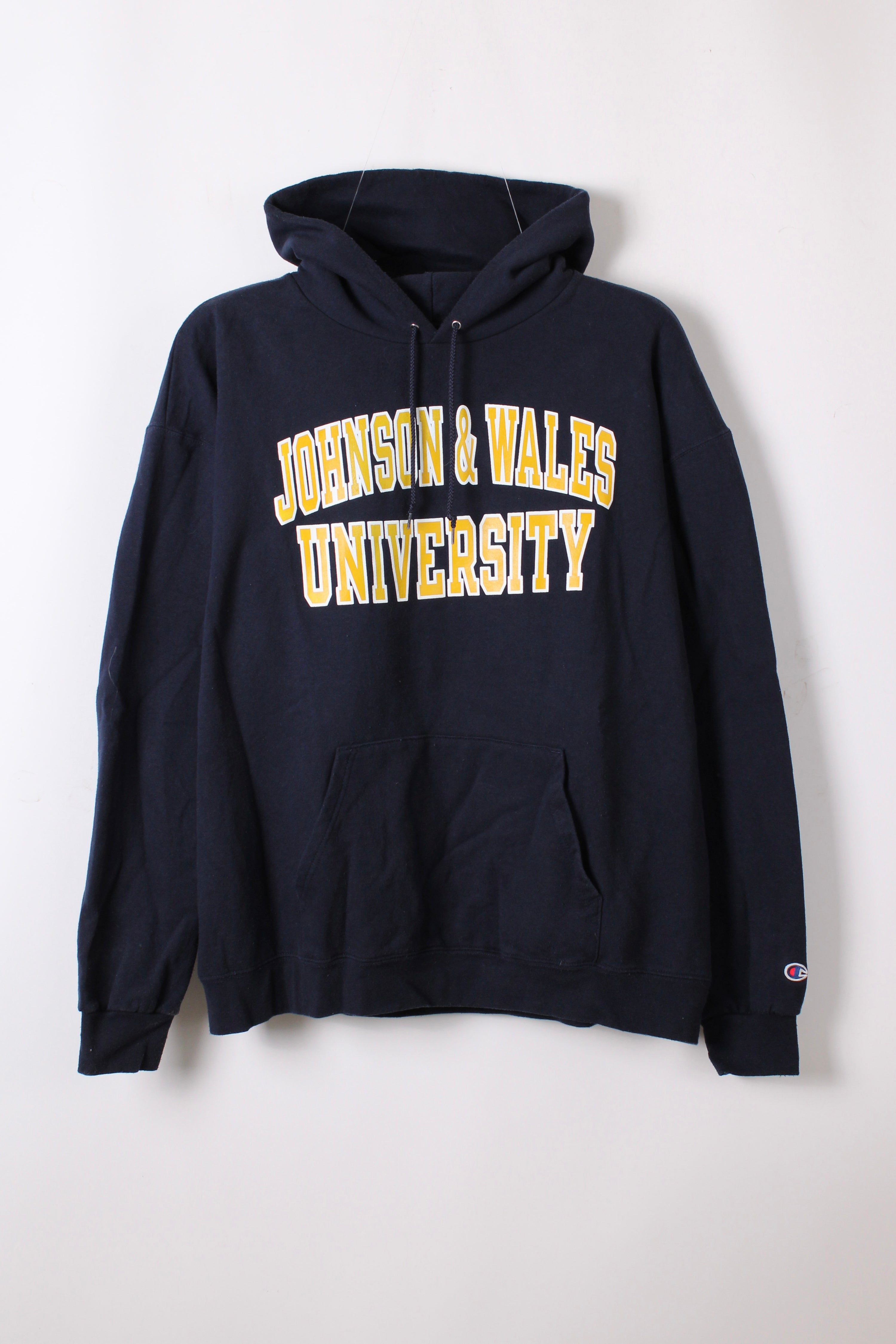 CHAMPION JOHNSON WALES UNIVERSITY HOODIE BLUE - XXL