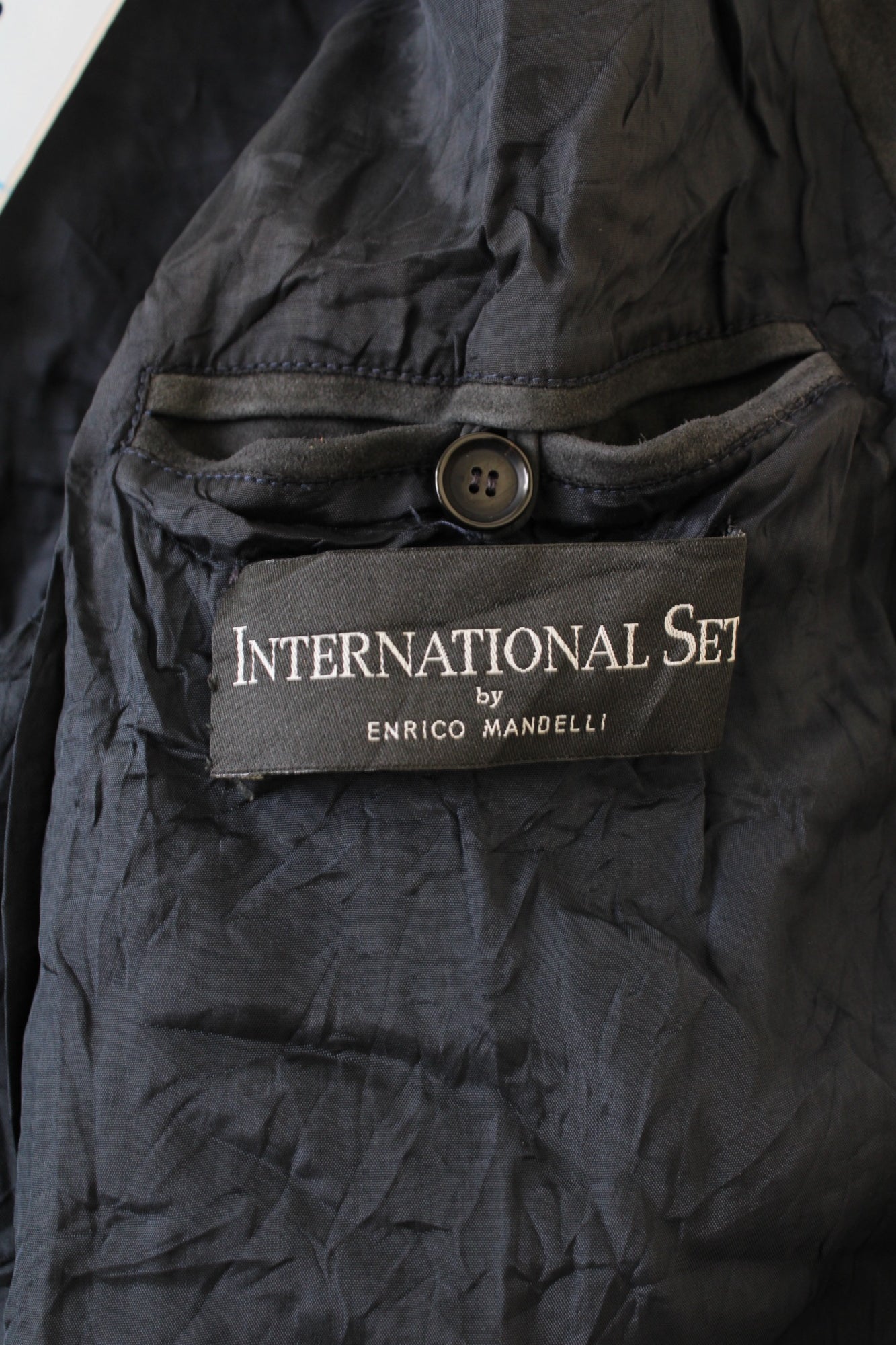 VINTAGE SUEDE BOMBER LEATHER JACKET BLACK - M/L