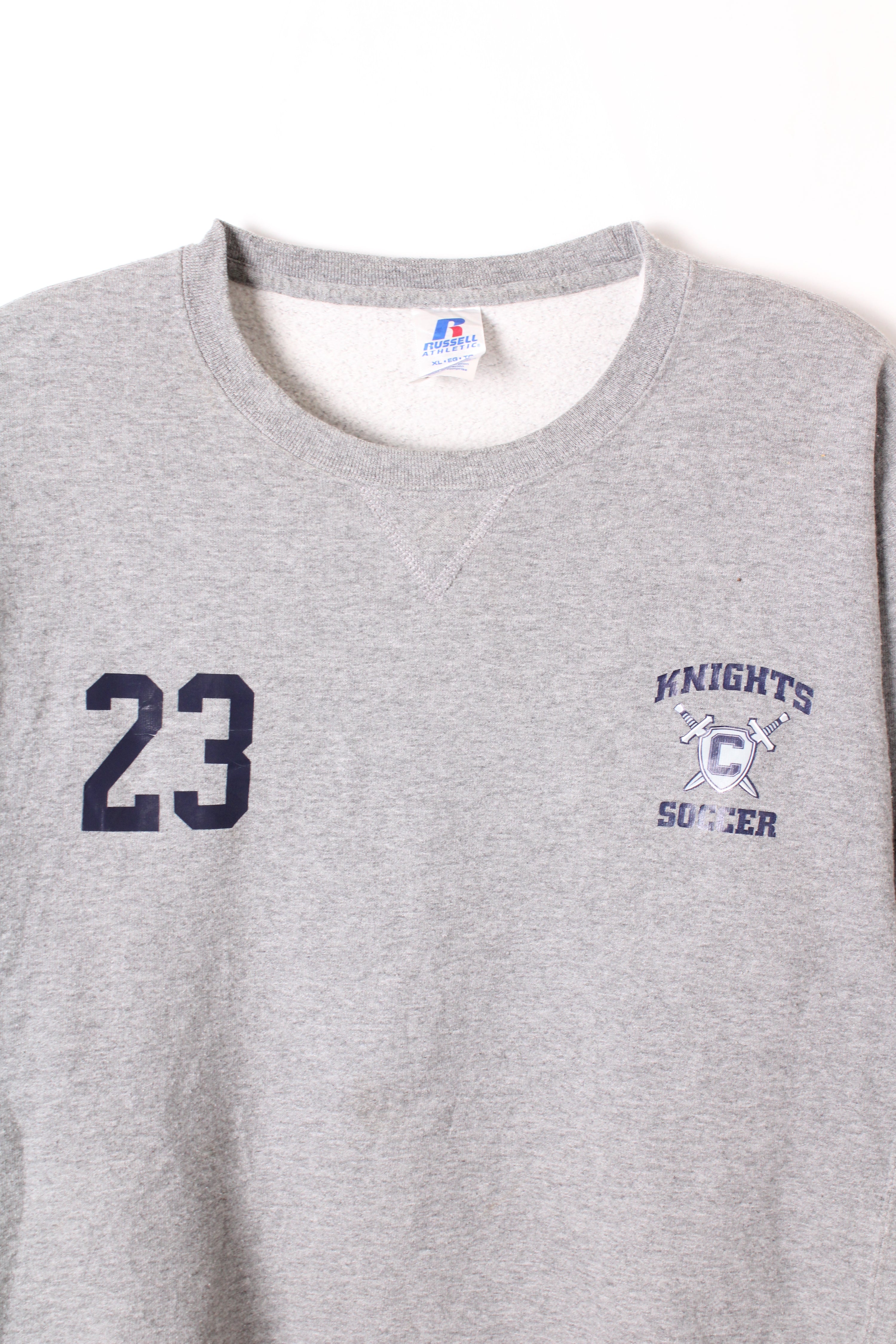RUSSELL ATHLETIC VINTAGE CREWNECK GREY KNIGTHS - XL