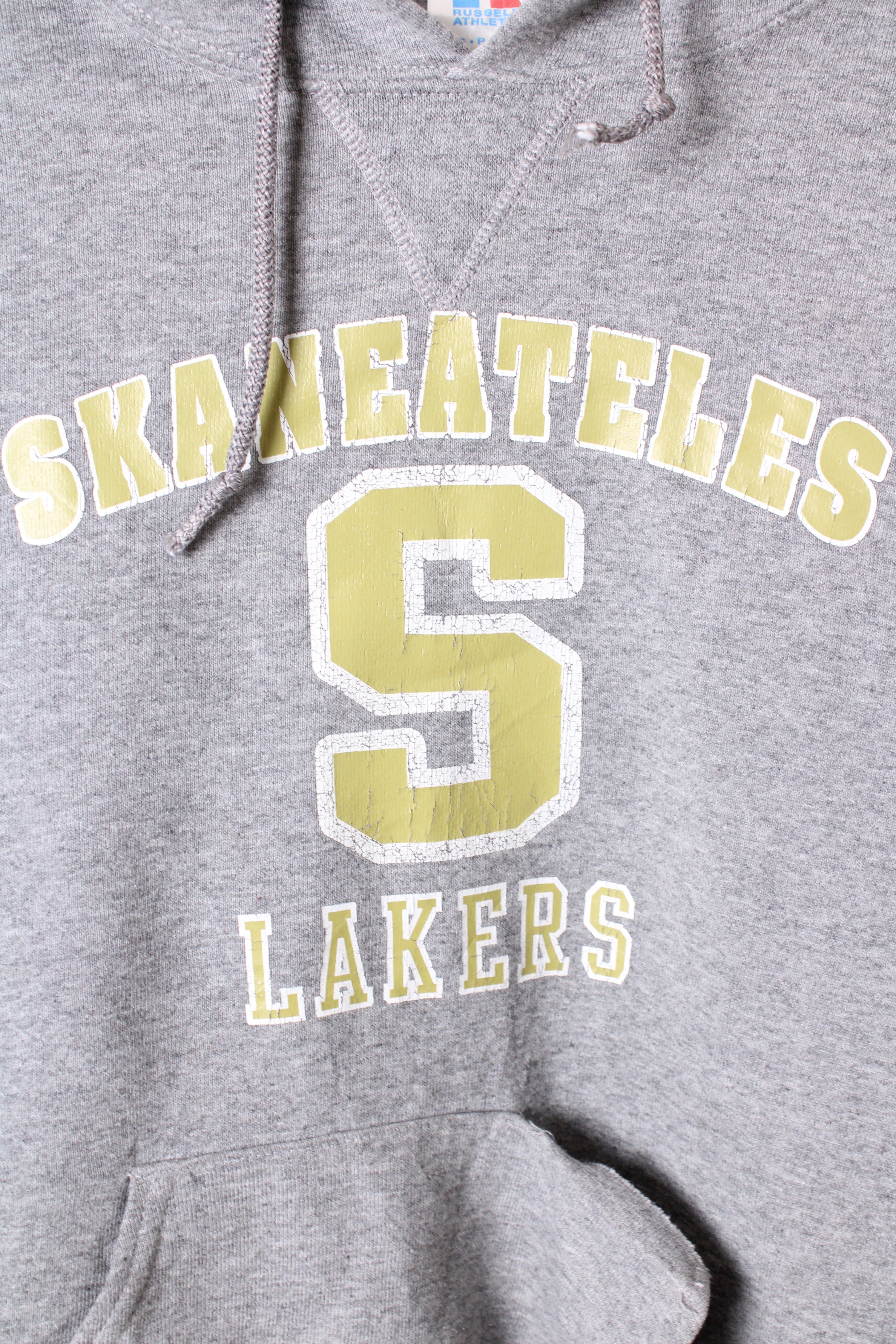 RUSSELL ATHLETIC VINTAGE HOODIE GRAY LAKERS - S