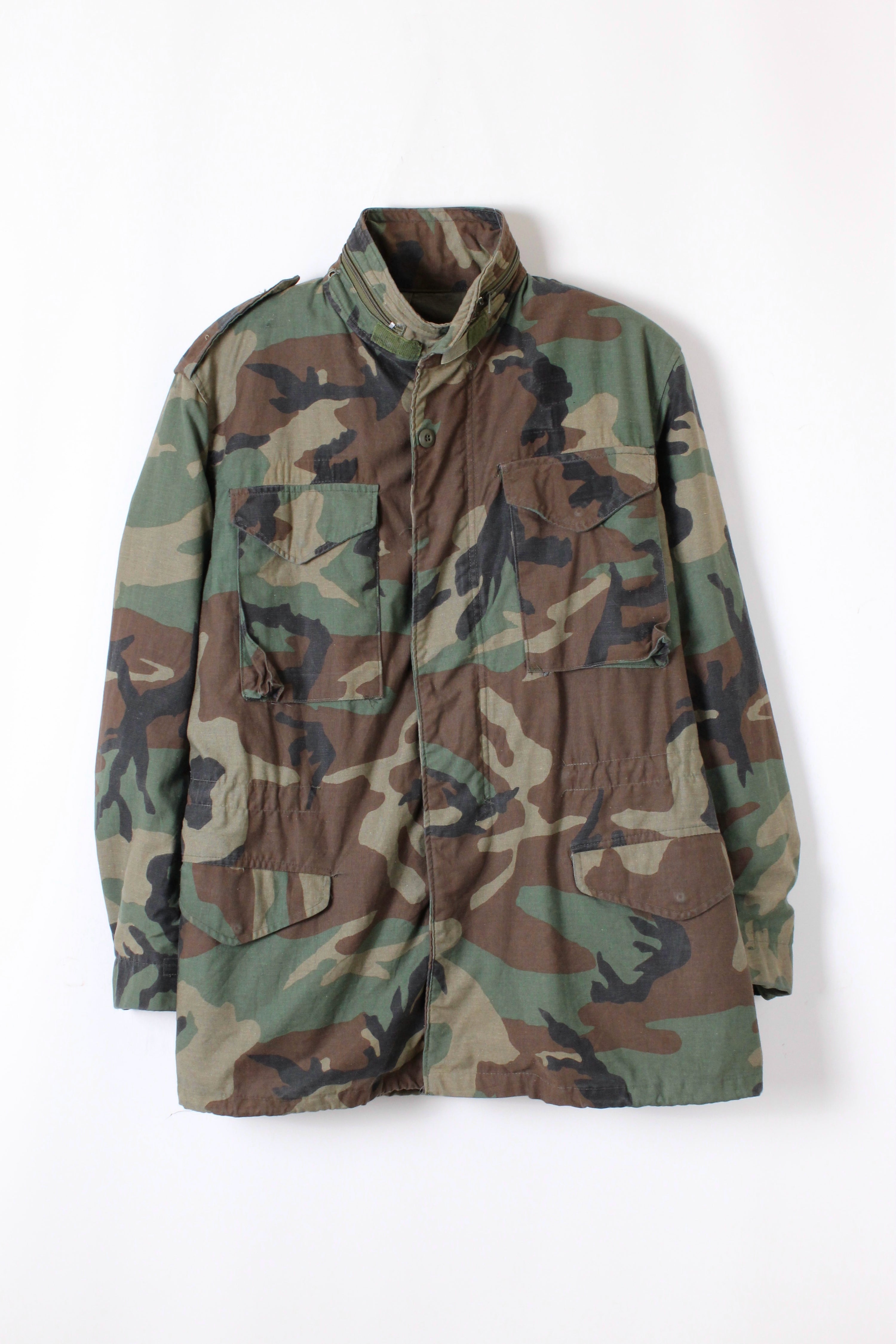 FIELD JACKET M65 US ARMY WOODLAND CAMO - M LONG