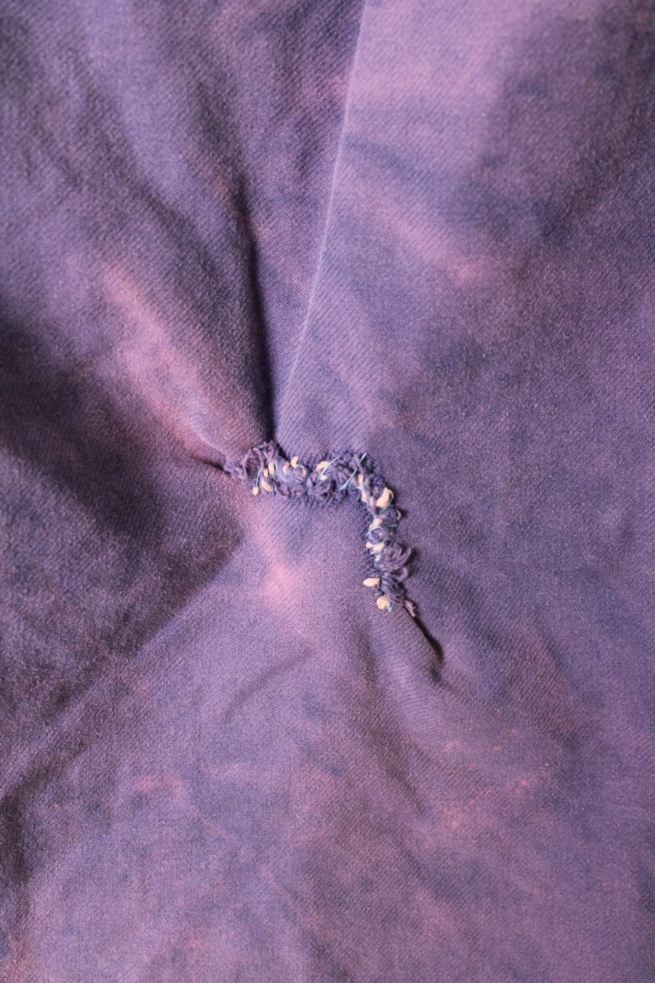 ADOLPHE LAFONT VINTAGE WORK CHORE JACKET SPLATTER BLEU DE TRAVAIL - L/XL