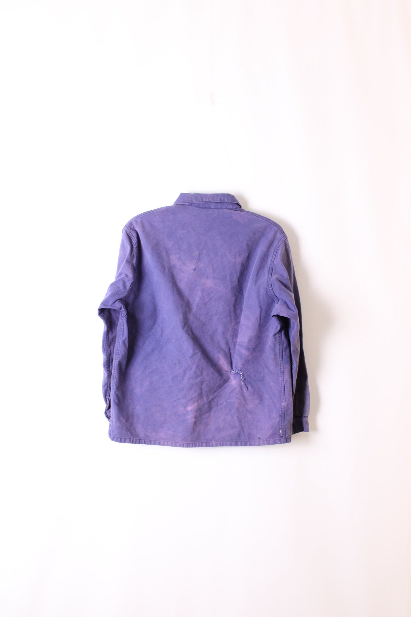 ADOLPHE LAFONT VINTAGE WORK CHORE JACKET SPLATTER BLEU DE TRAVAIL - L/XL