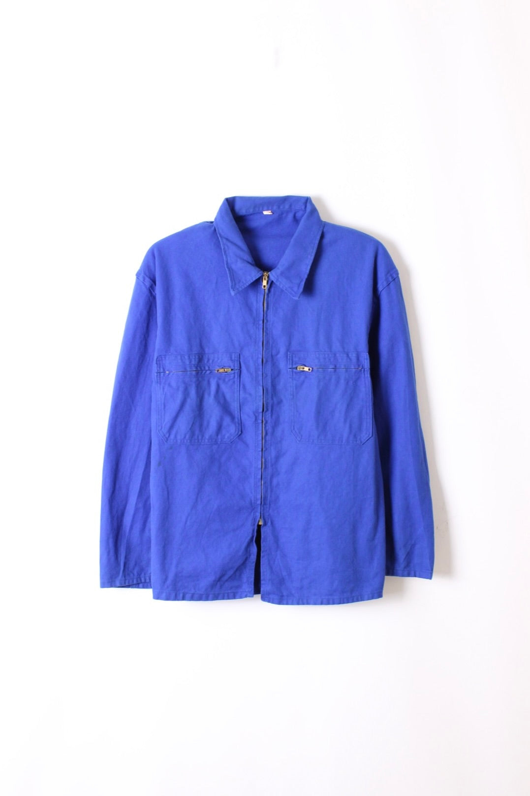 VINTAGE WORK CROPPED CYCLIST JACKET BLEU DE TRAVAIL - XL/XXL