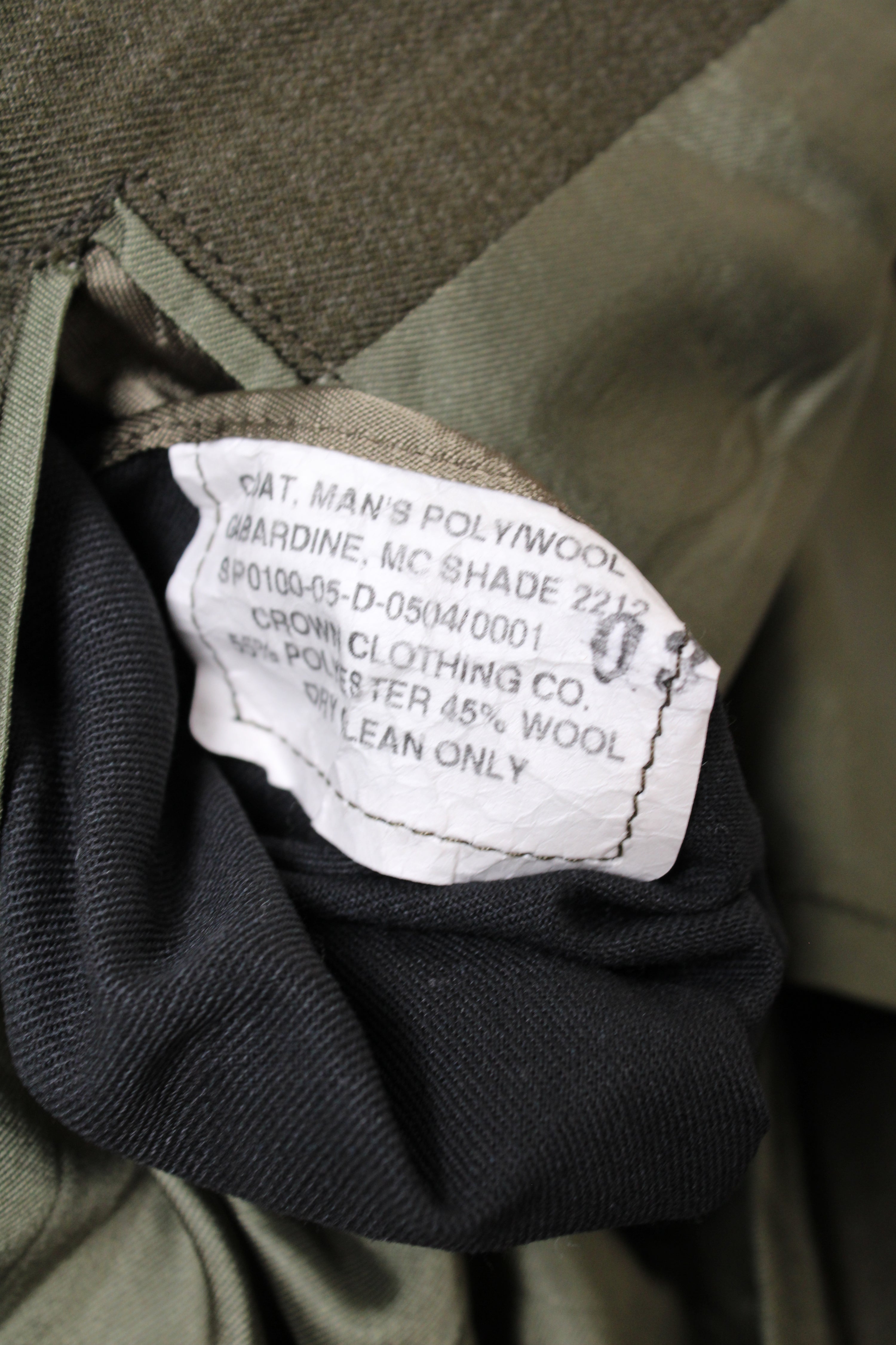 US ARMY USMC UNIFORM COAT MILITARY GREEN - XS/S