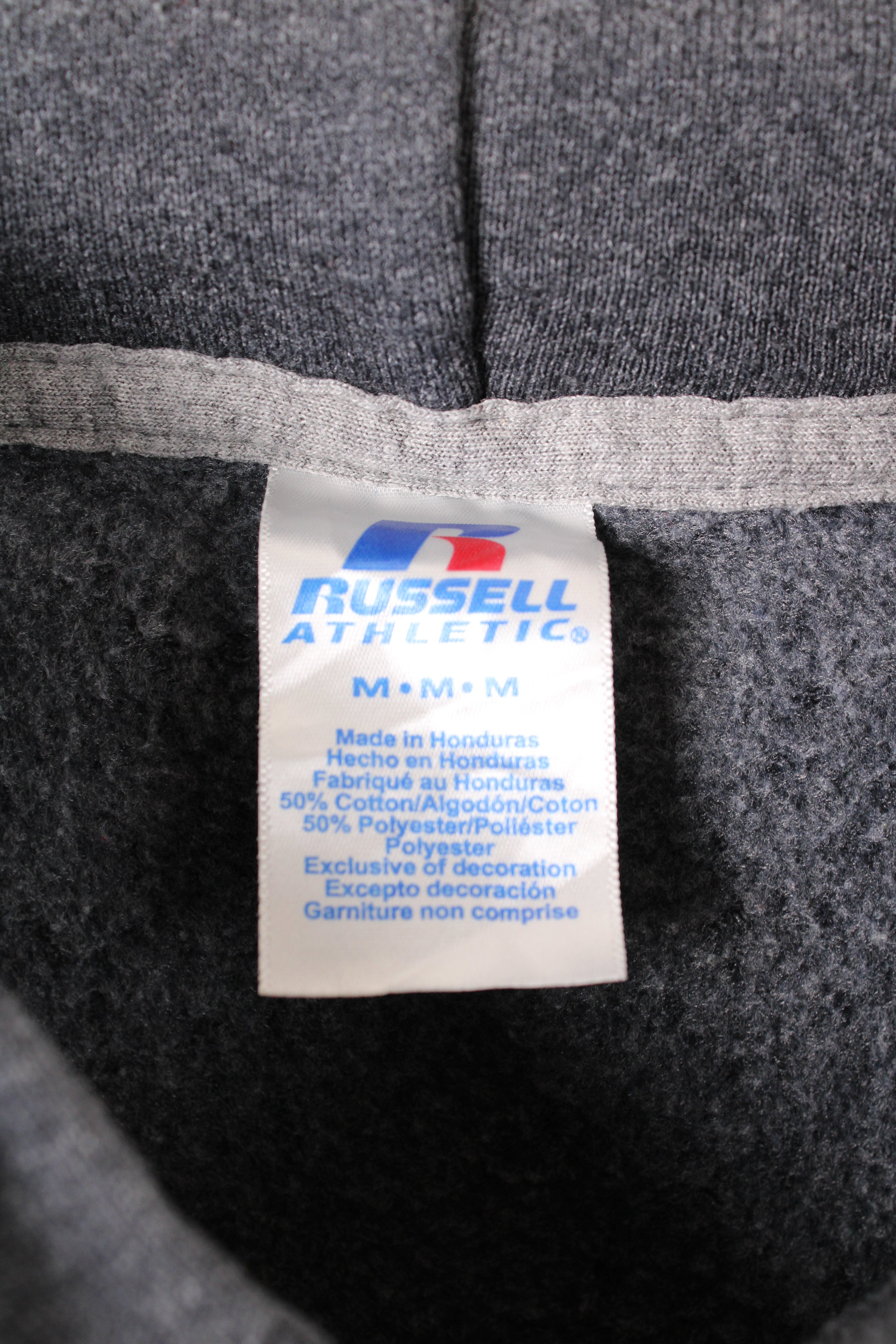 RUSSELL ATHLETIC VINTAGE HOODIE GREY OKLAHOMA CITY UNIVERSITY - M