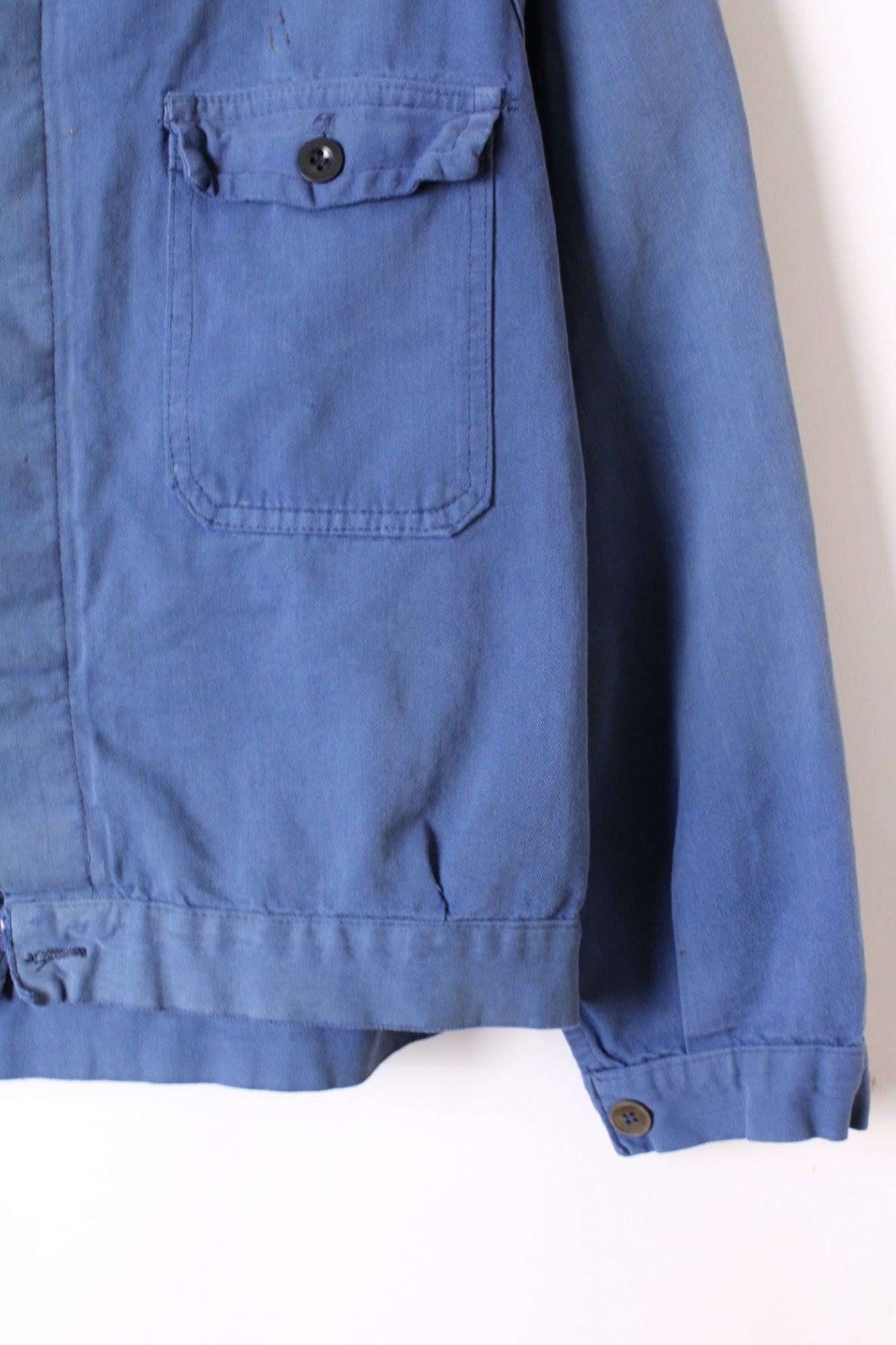 VINTAGE WORK CROPPED JACKET COBALT BLEU DE TRAVAIL - M/L