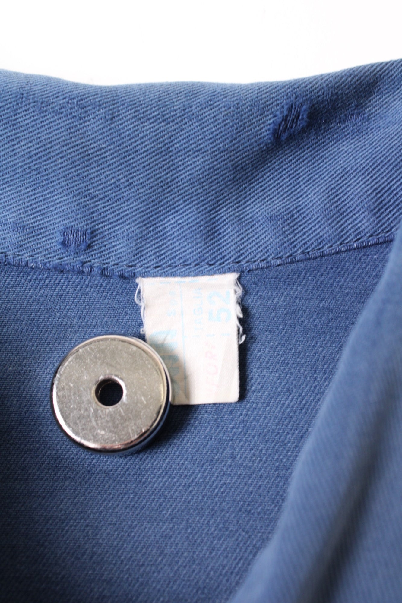 VINTAGE WORK CROPPED JACKET COBALT BLEU DE TRAVAIL - M/L