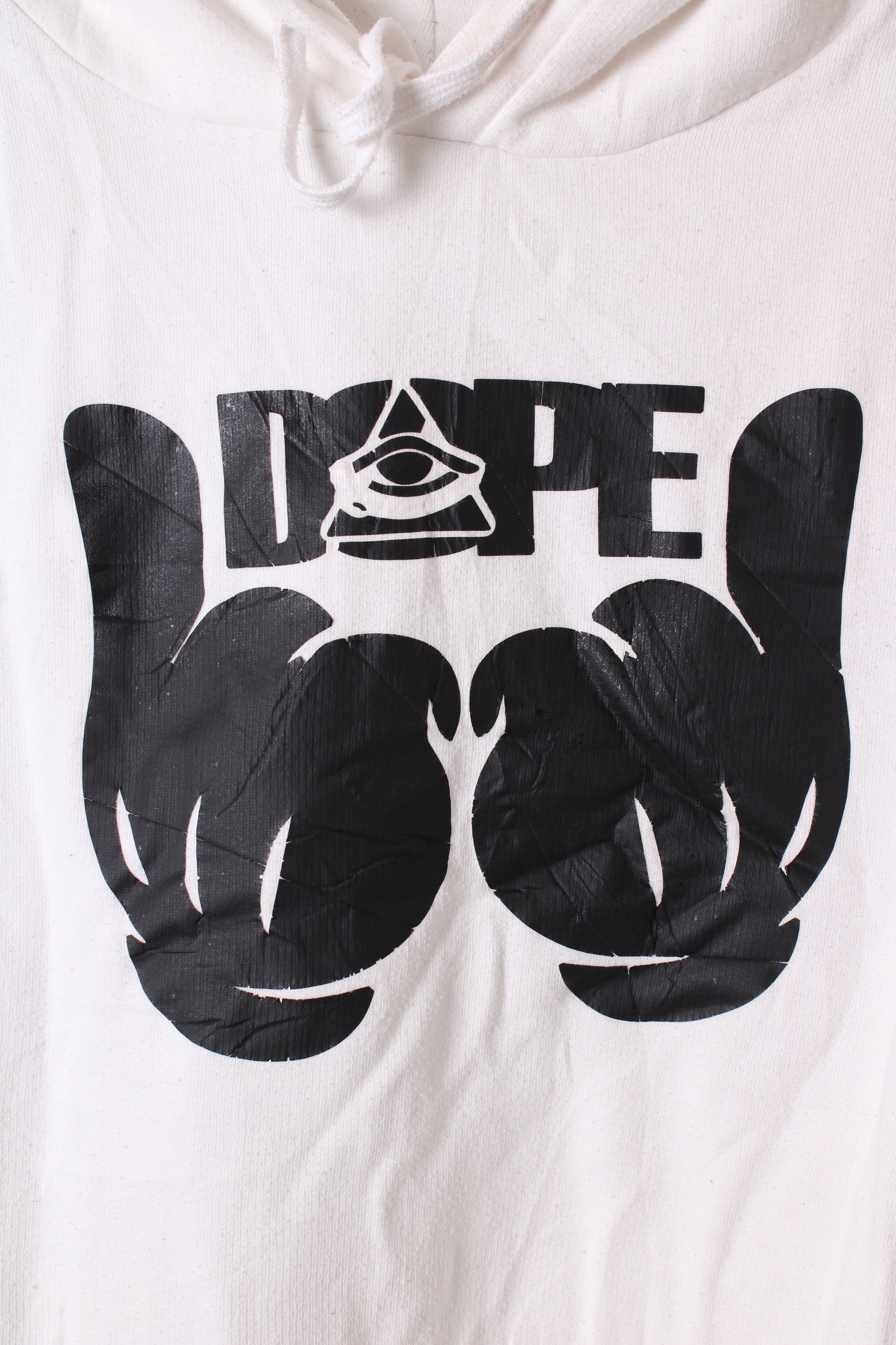 RUSSELL ATHLETIC VINTAGE HOODIE WHITE DOPE - L