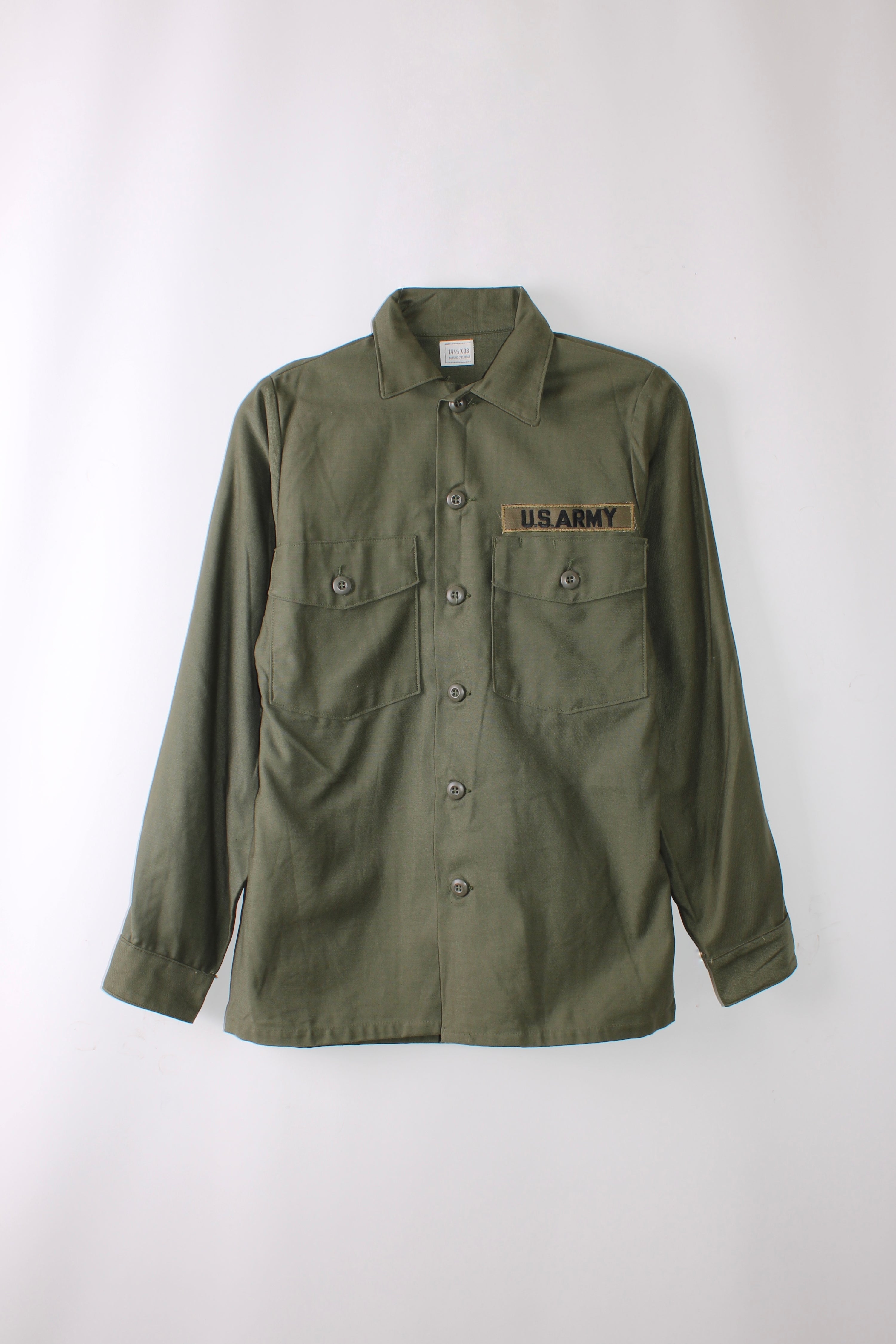 US ARMY OG 107 FATIGUE SHIRT GREEN - M/L