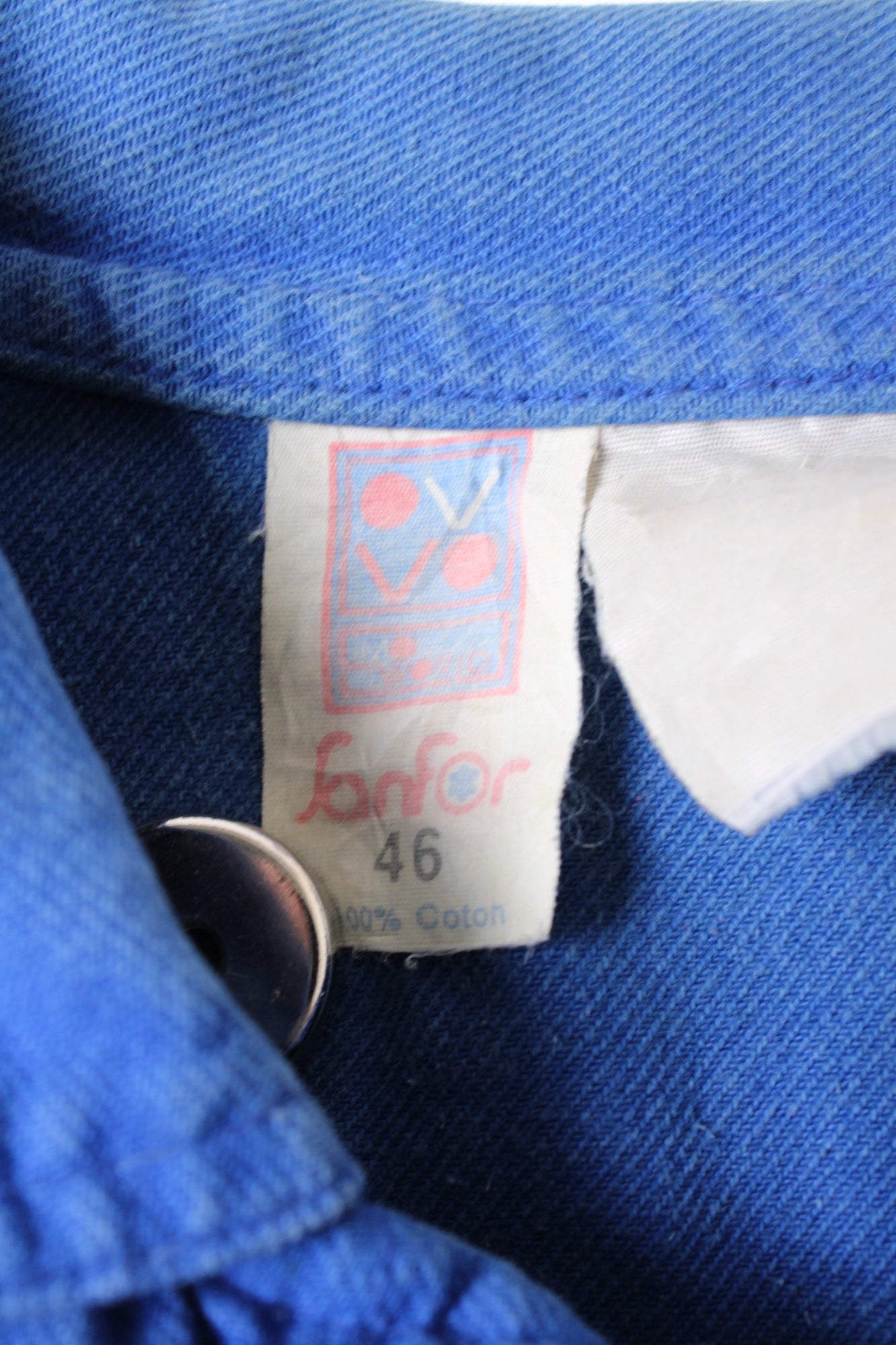 VINTAGE WORK CHORE JACKET BLEU DE TRAVAIL - S/M