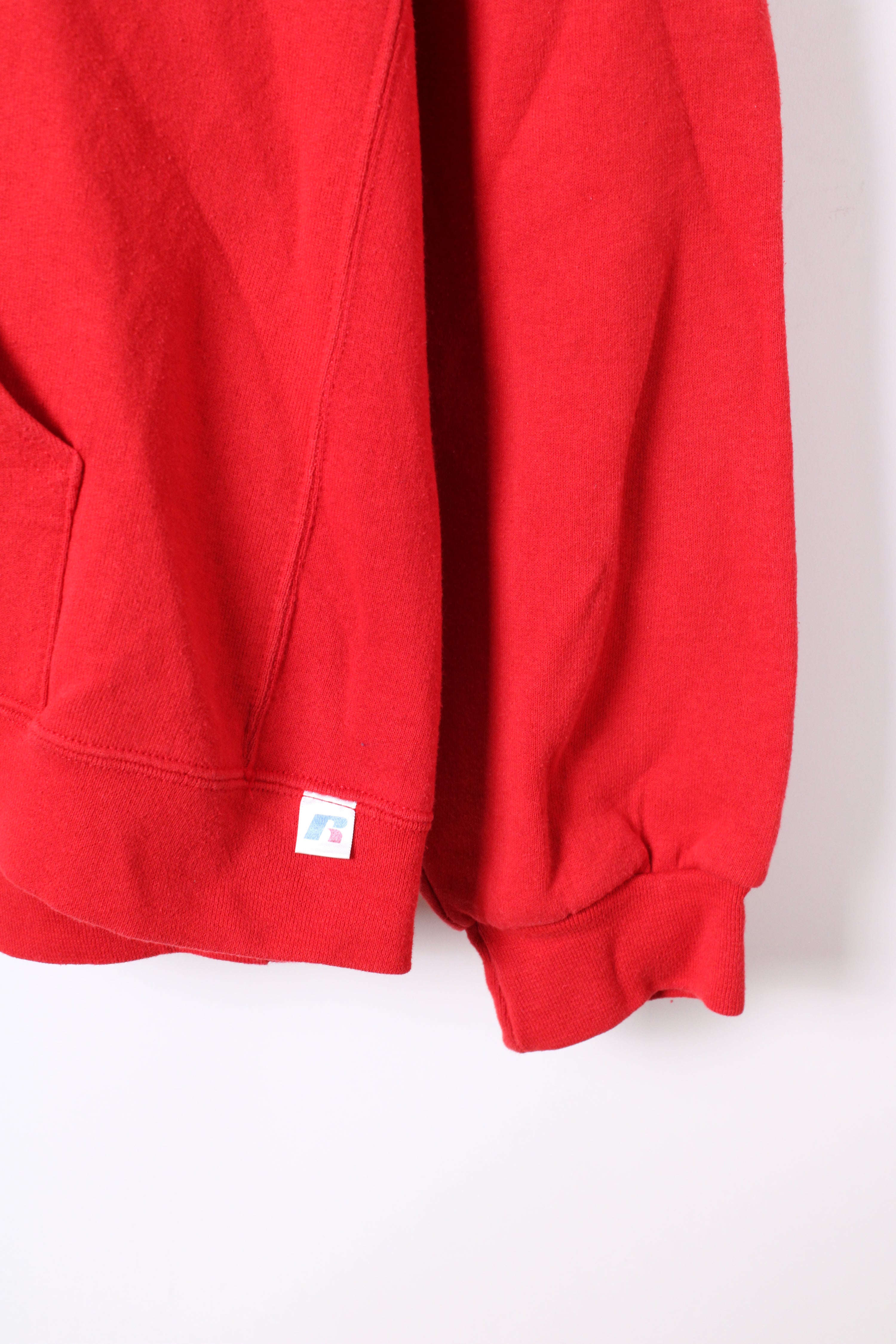 RUSSELL ATHLETIC VINTAGE HOODIE RED LAND PATRIOTS - XXL