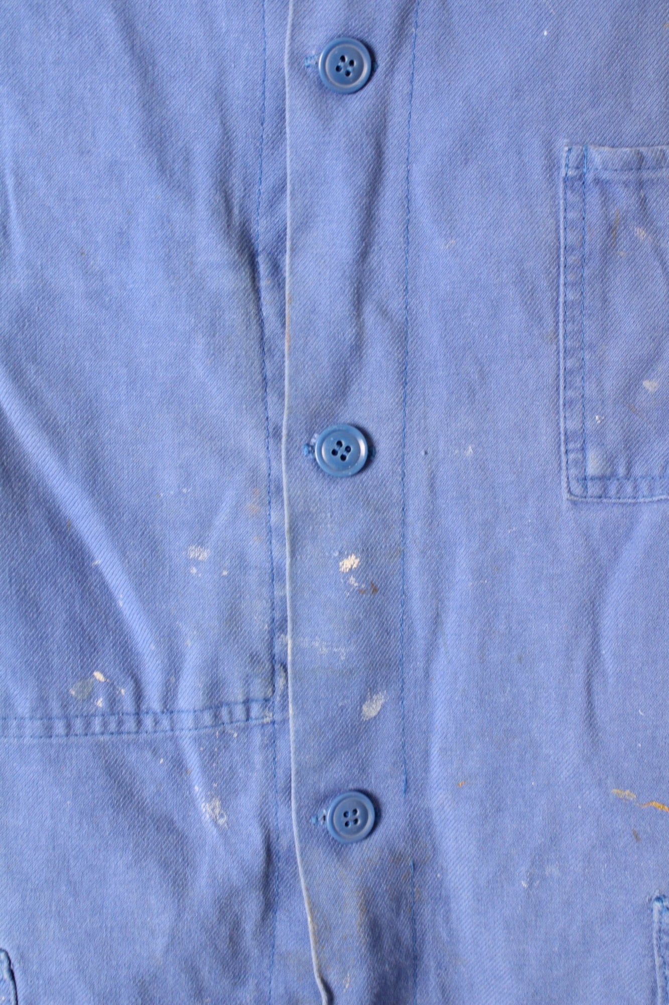 VINTAGE WORK CHORE JACKET PAINTER BLEU DE TRAVAIL - L/XL