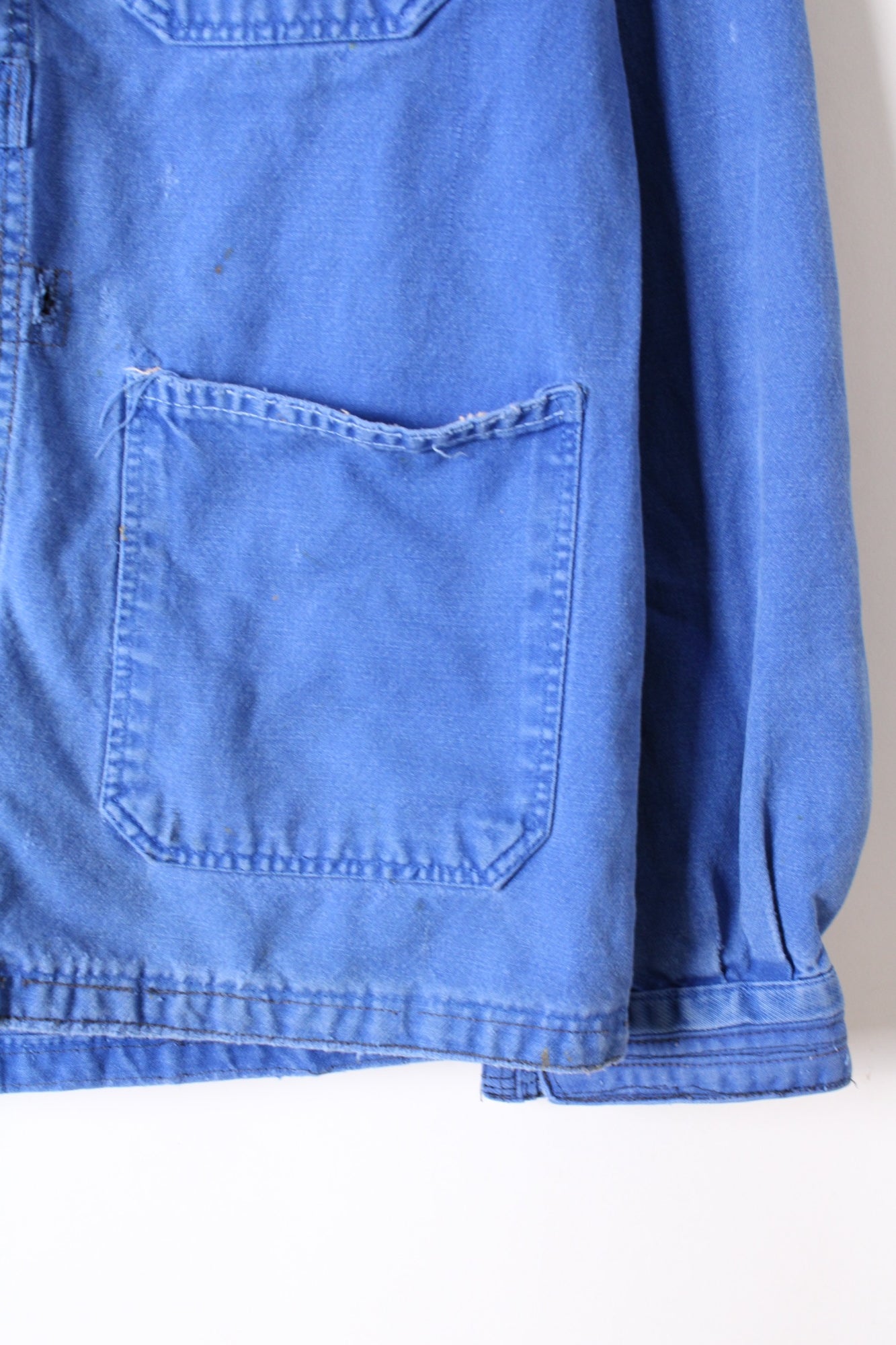 VINTAGE WORK CHORE JACKET PAINTER BLEU DE TRAVAIL - M/L
