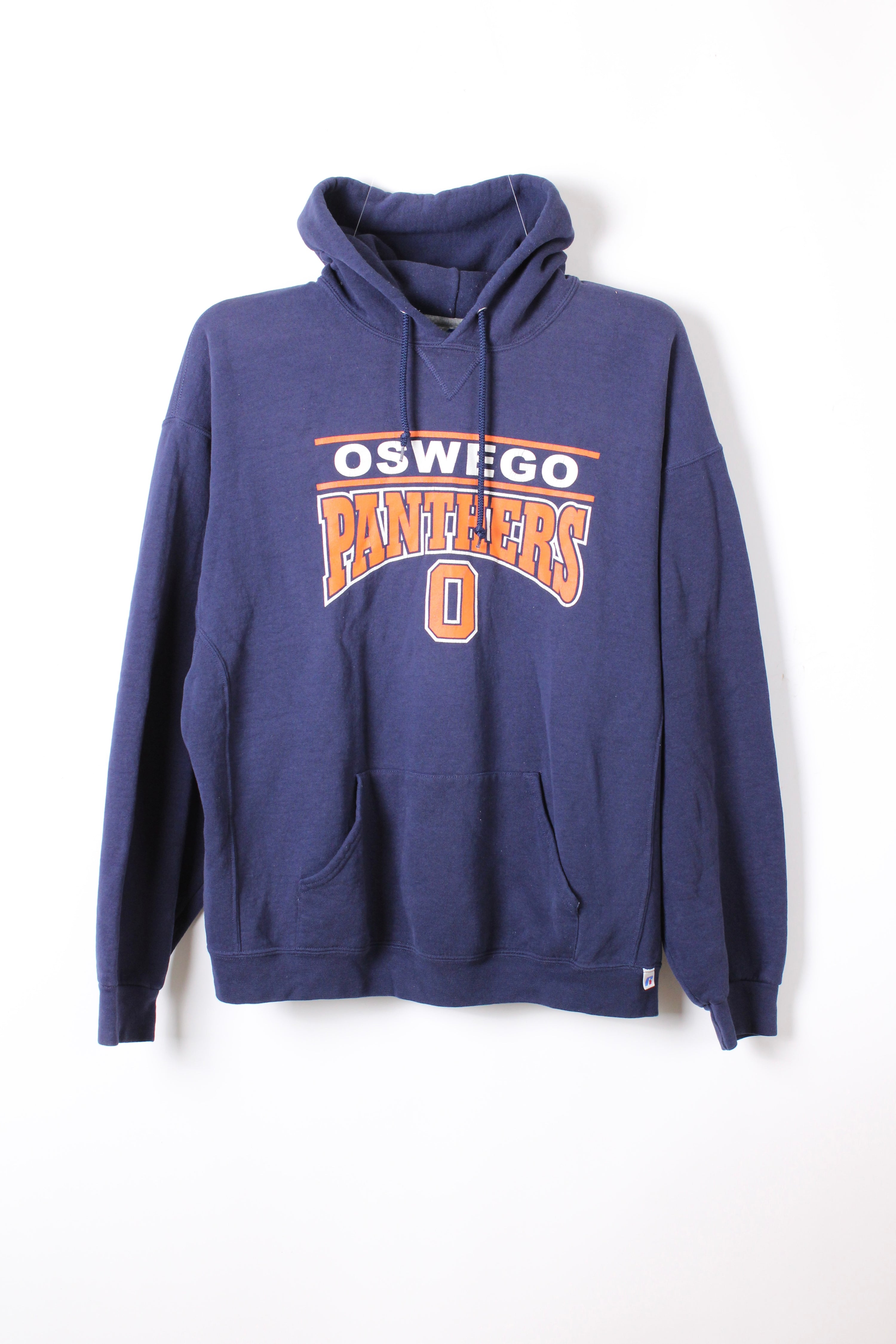 RUSSELL ATHLETIC VINTAGE HOODIE BLUE OSWEGO PANTHERS - XXL