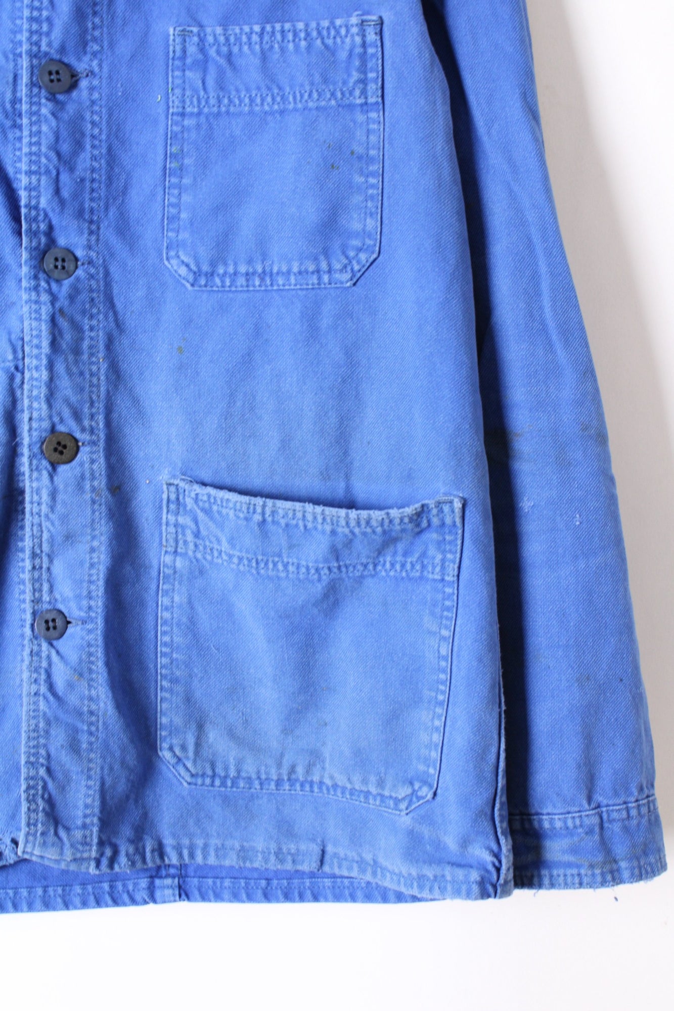 VINTAGE WORK CHORE JACKET BLEU DE TRAVAIL - XS/S