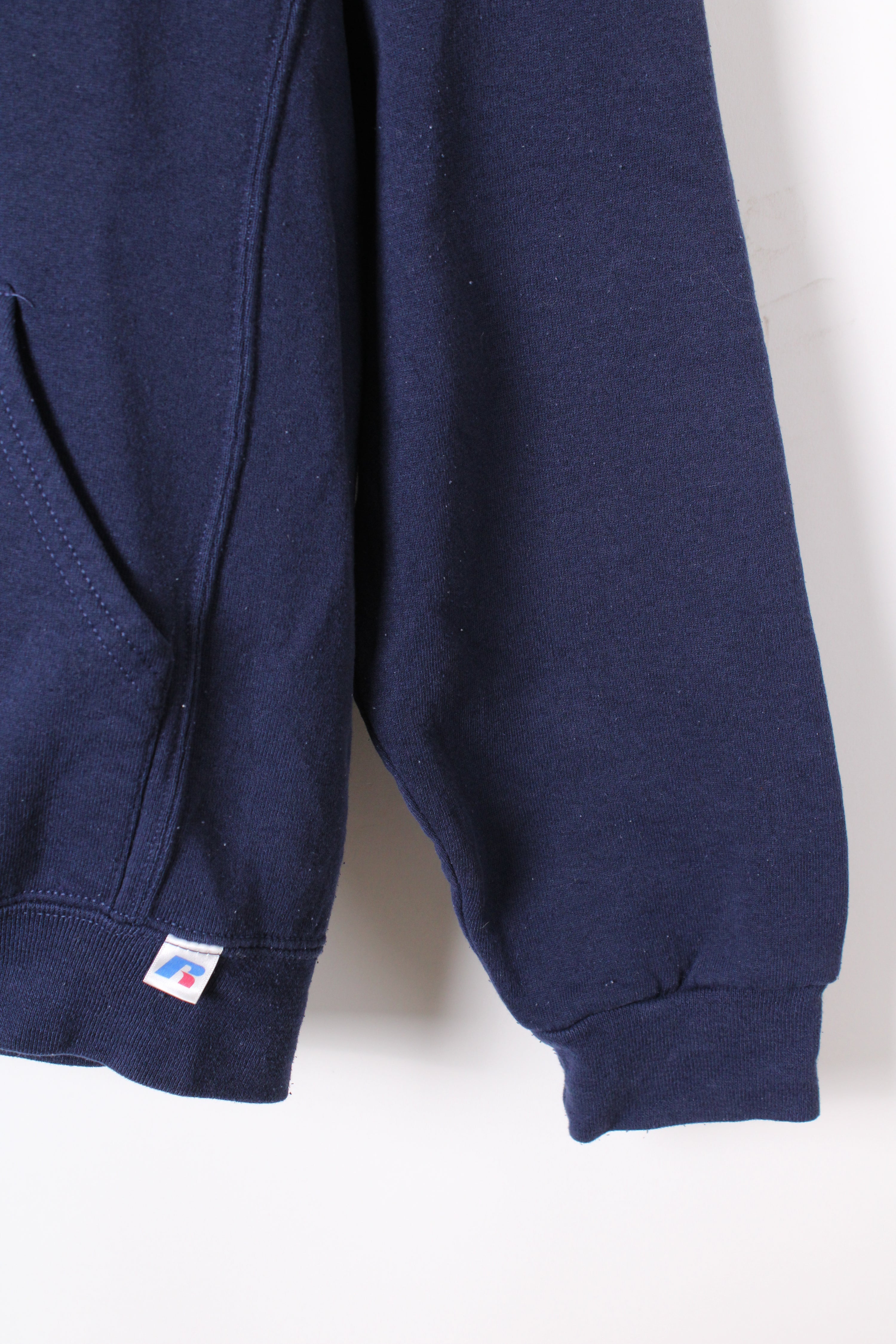 RUSSELL ATHLETIC VINTAGE HOODIE BLUE SOCCER - M