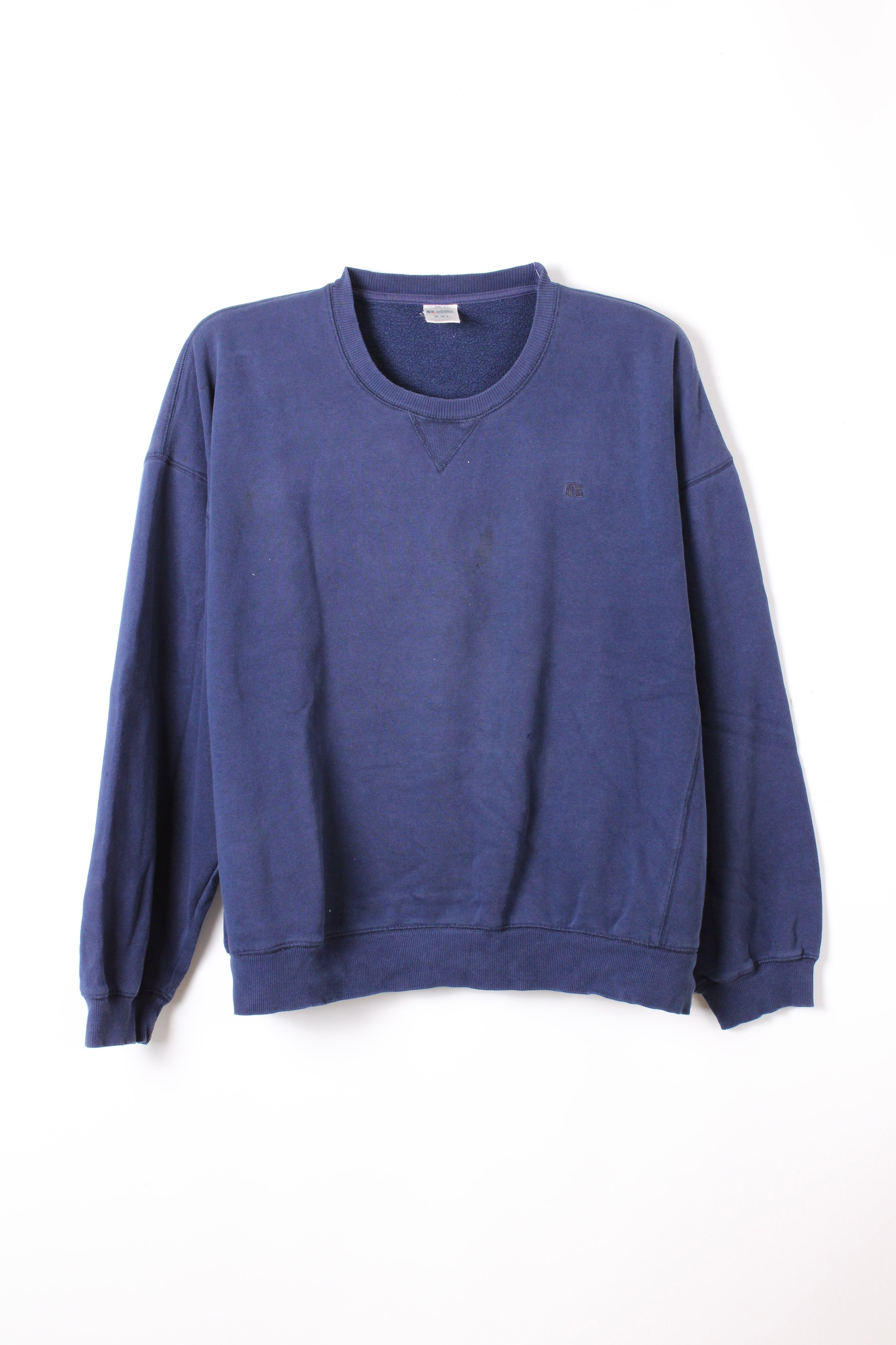VINTAGE BLANK SWEATSHIRT BLUE - XXL