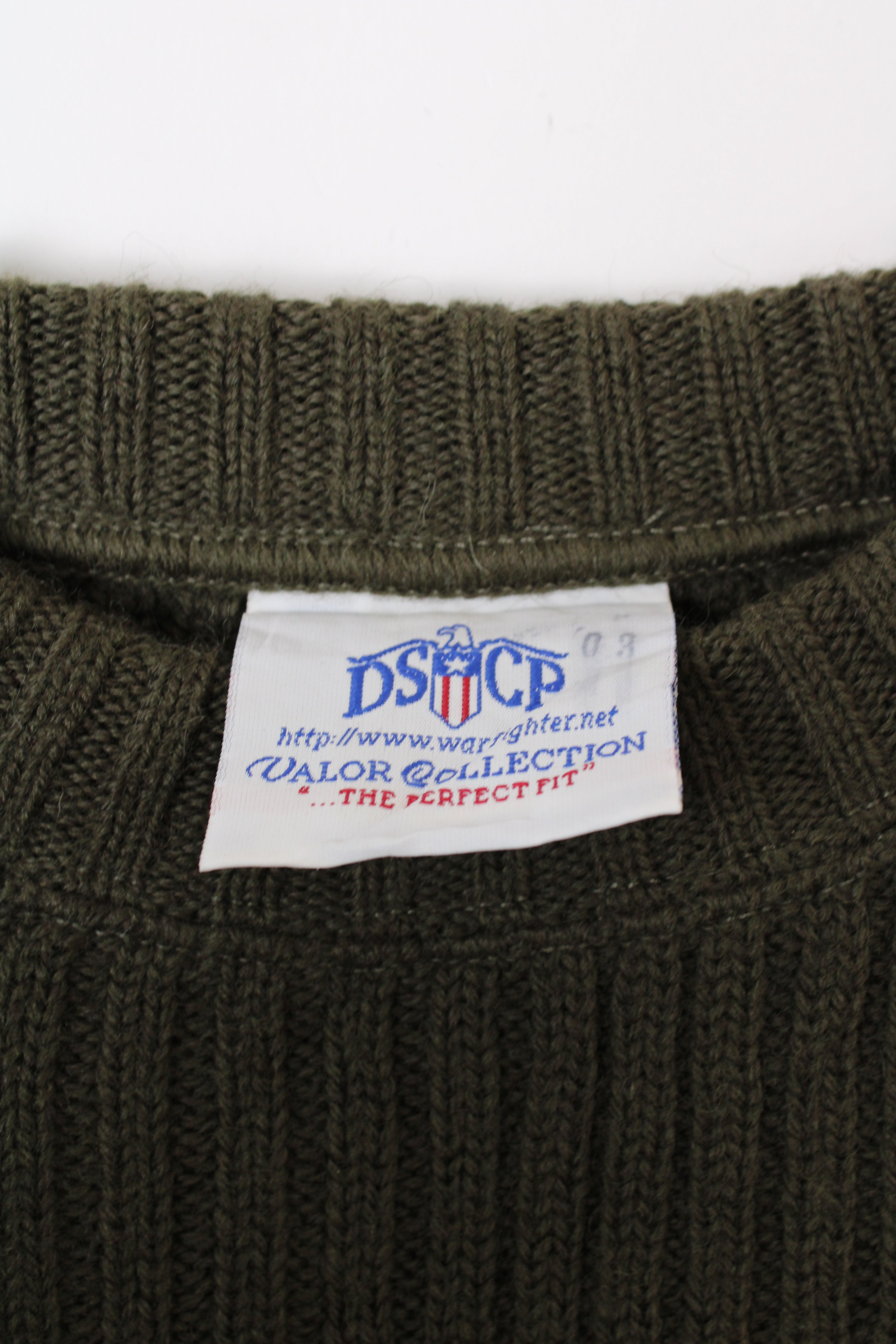 US ARMY VINTAGE SWEATER OLIVE GREEN - S/M