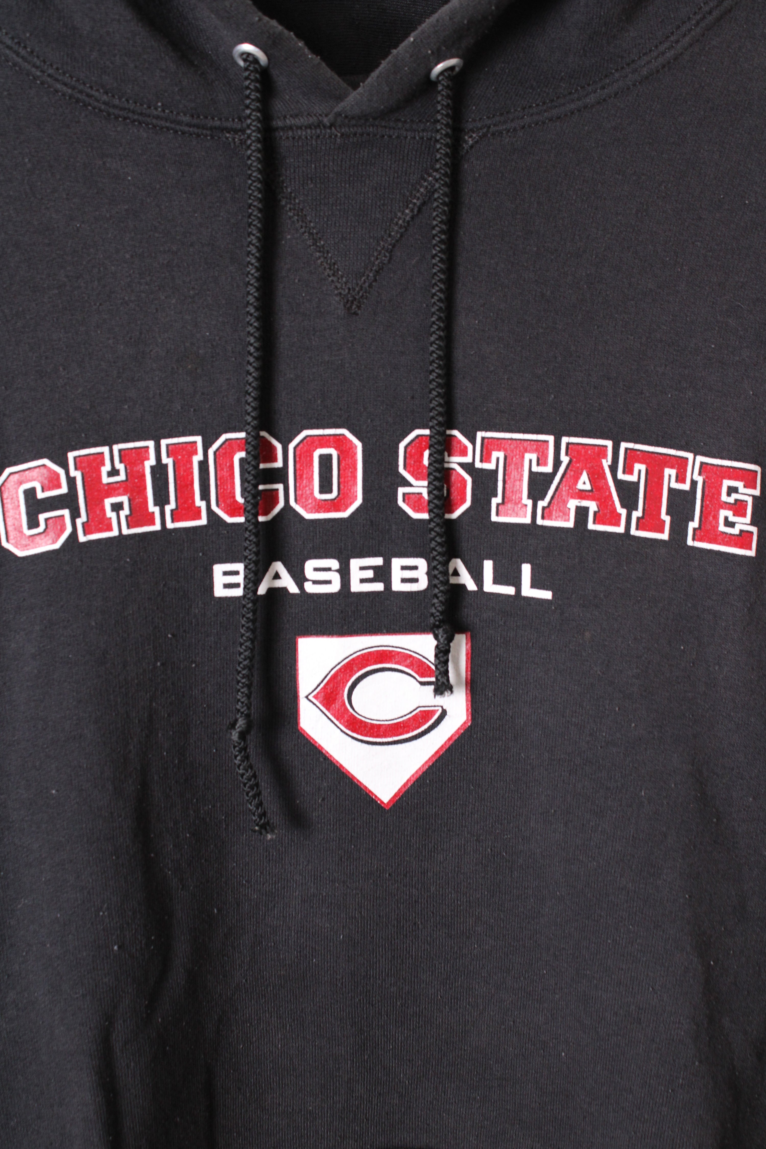 RUSSELL ATHLETIC VINTAGE HOODIE BLACK CHICAGO STATE - L
