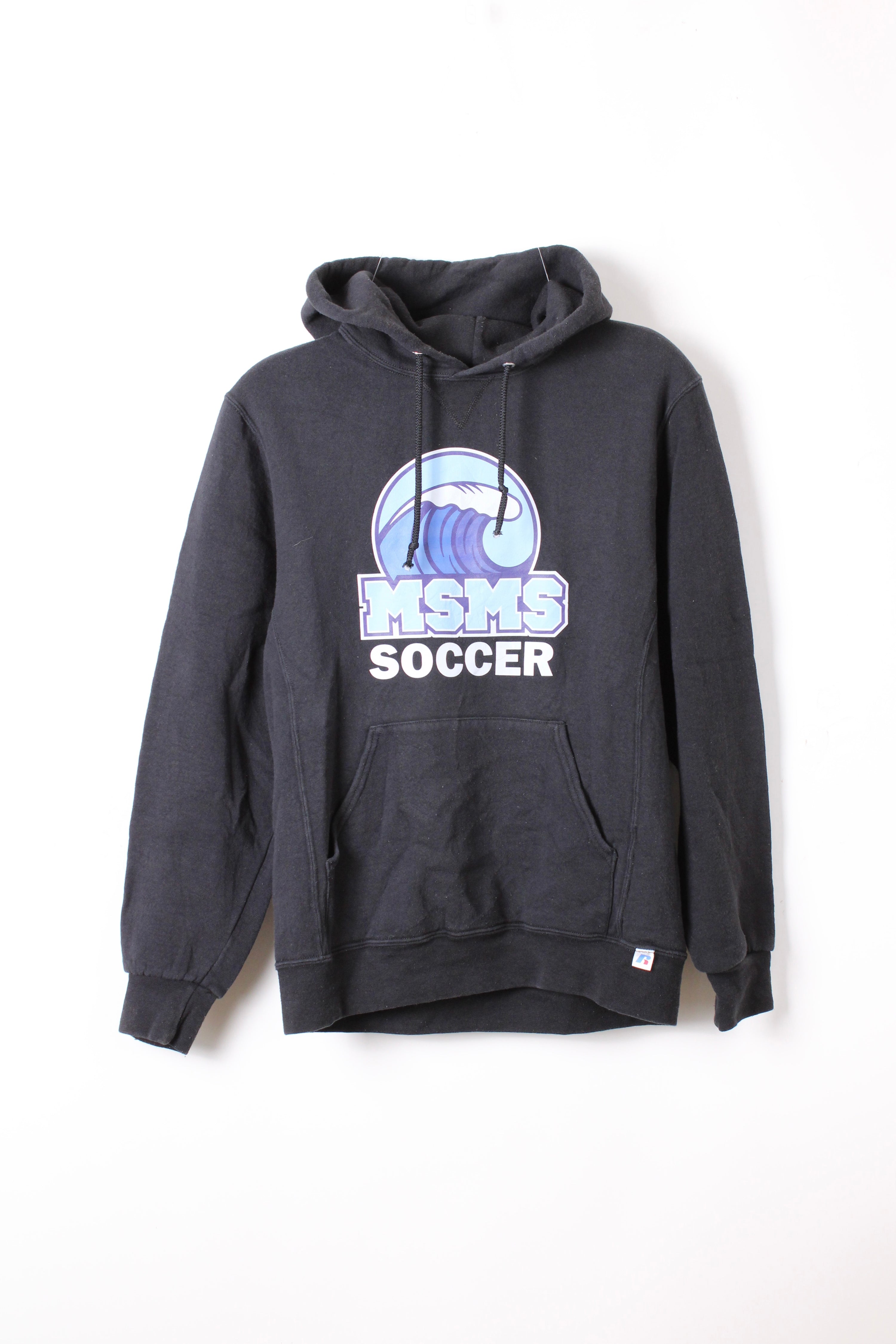 RUSSELL ATHLETIC VINTAGE HOODIE BLACK MSMS SOCCER - M