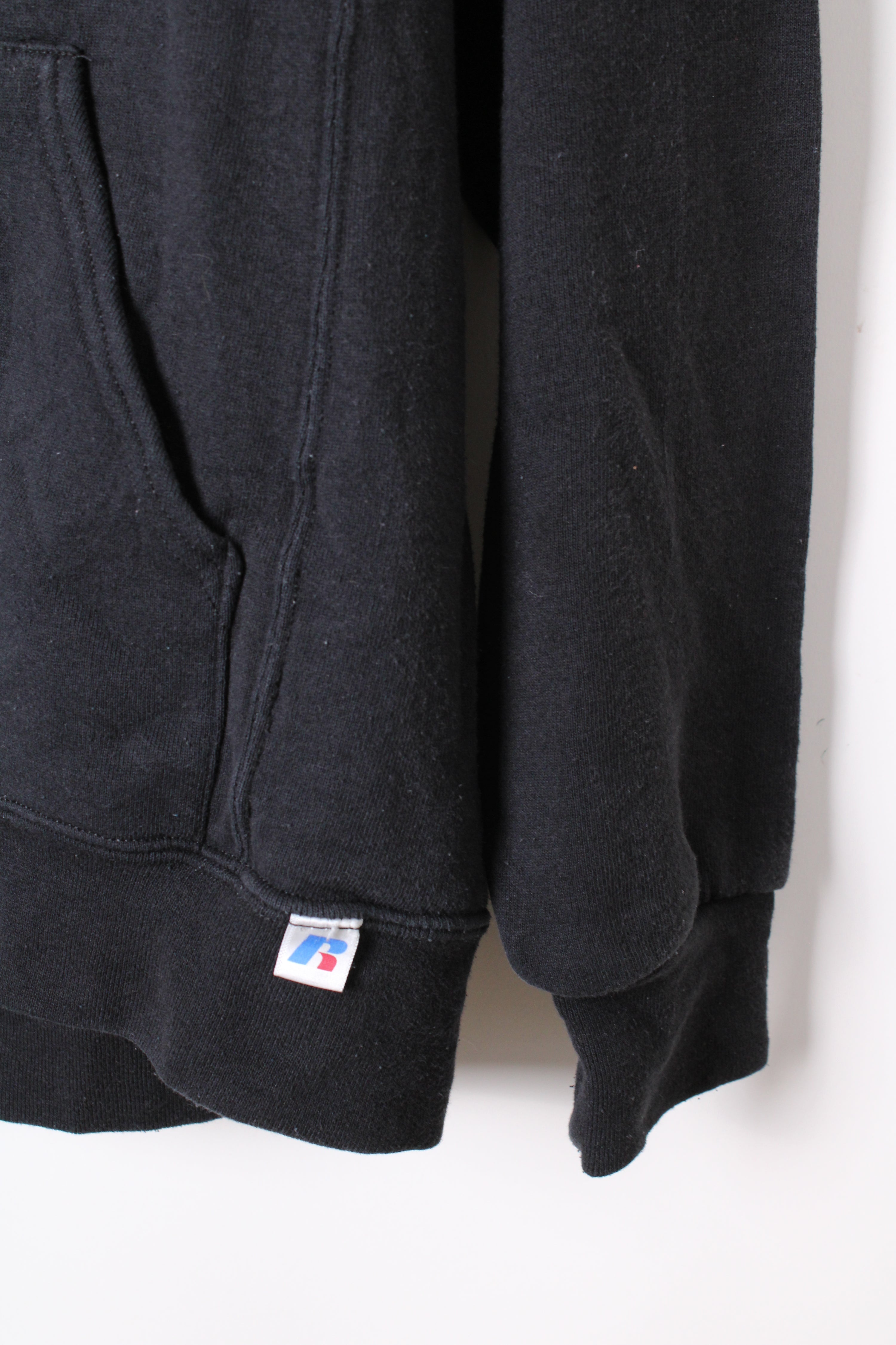 RUSSELL ATHLETIC VINTAGE HOODIE BLACK MSMS SOCCER - M