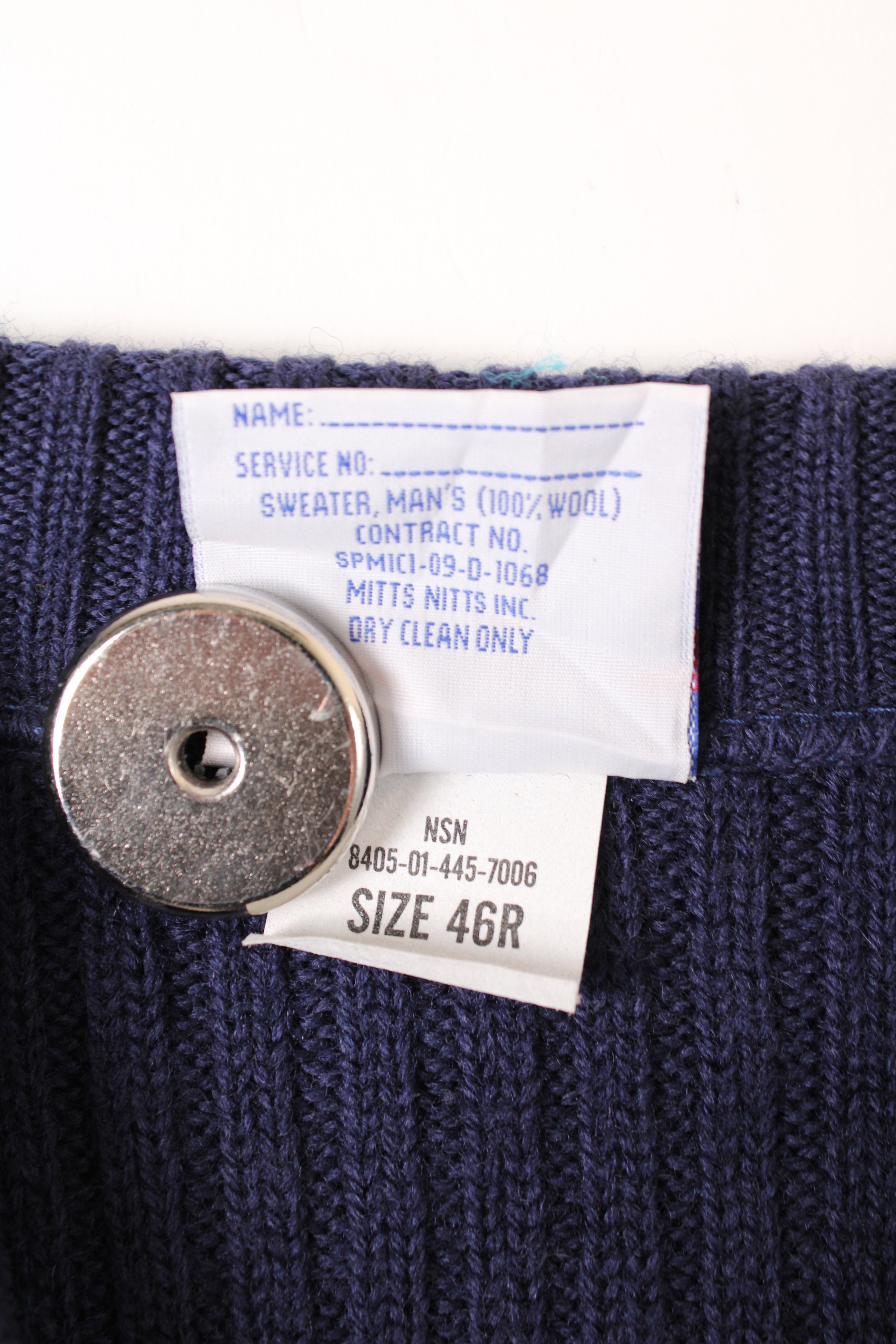 US ARMY VINTAGE SWEATER NAVY BLUE - M/L