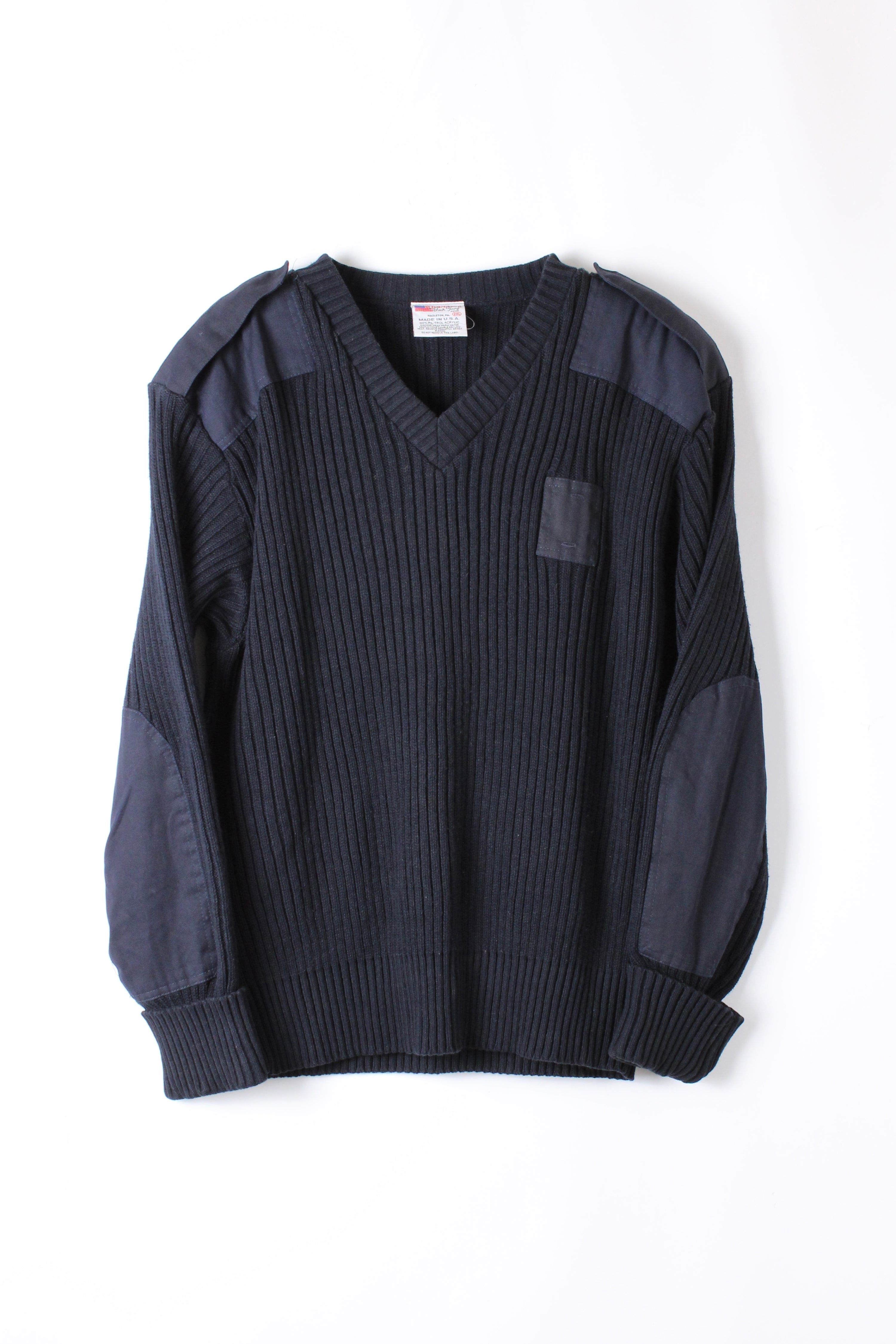 US ARMY VINTAGE SWEATER NAVY BLUE MADE IN USA - XXL